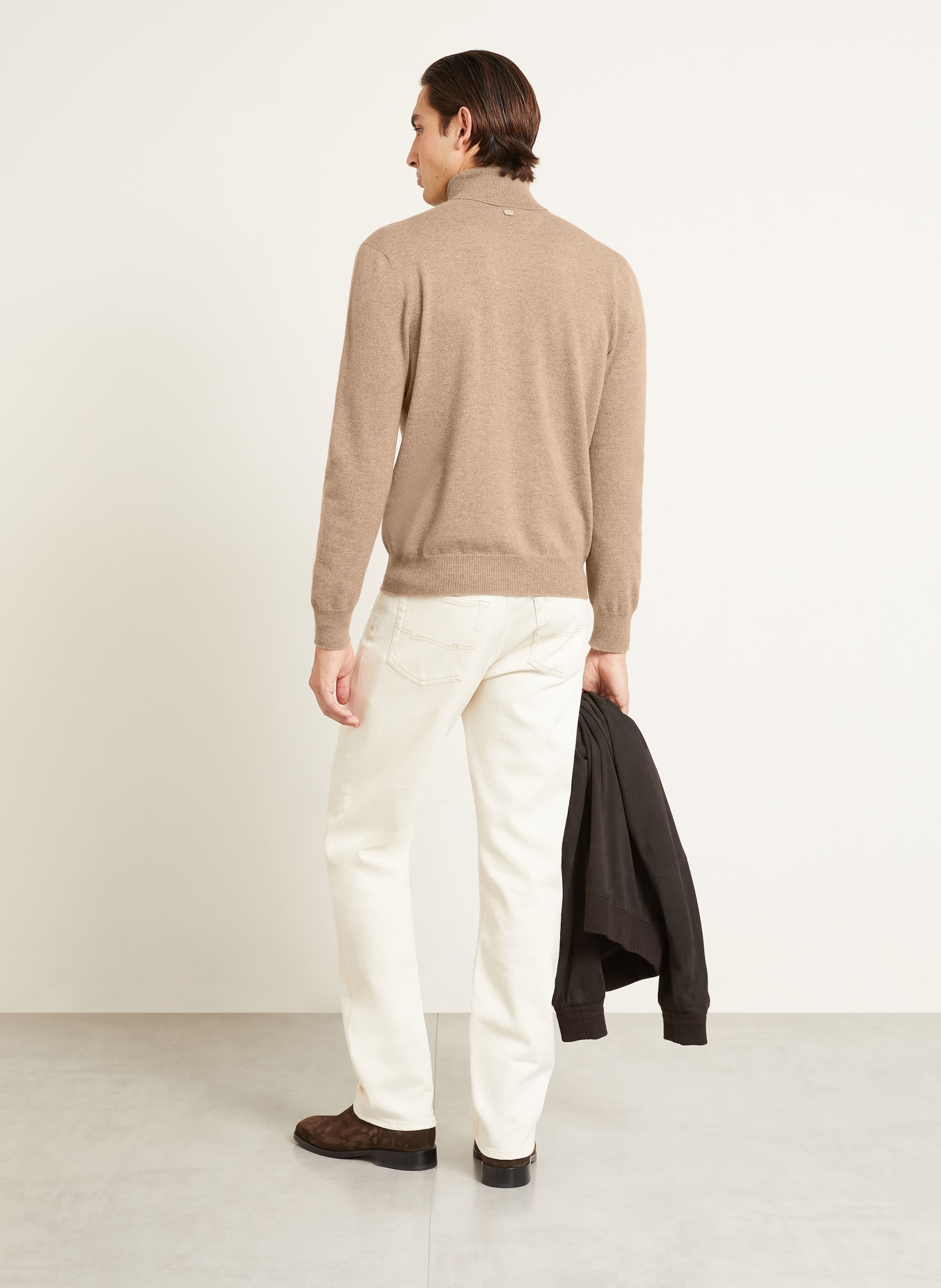 AGNONA Rollkragenpullover aus Cashmere: BEIGE