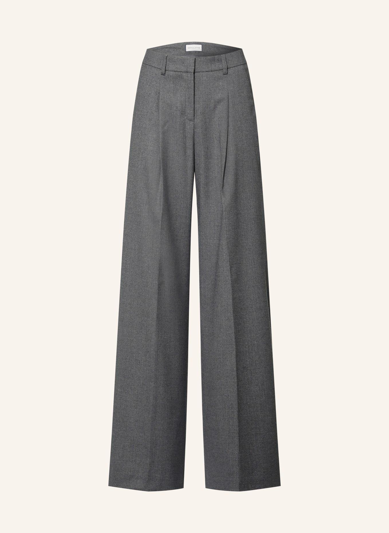 SEDUCTIVE Marlene-broek CHRISSY van flanel: DONKERGRIJS