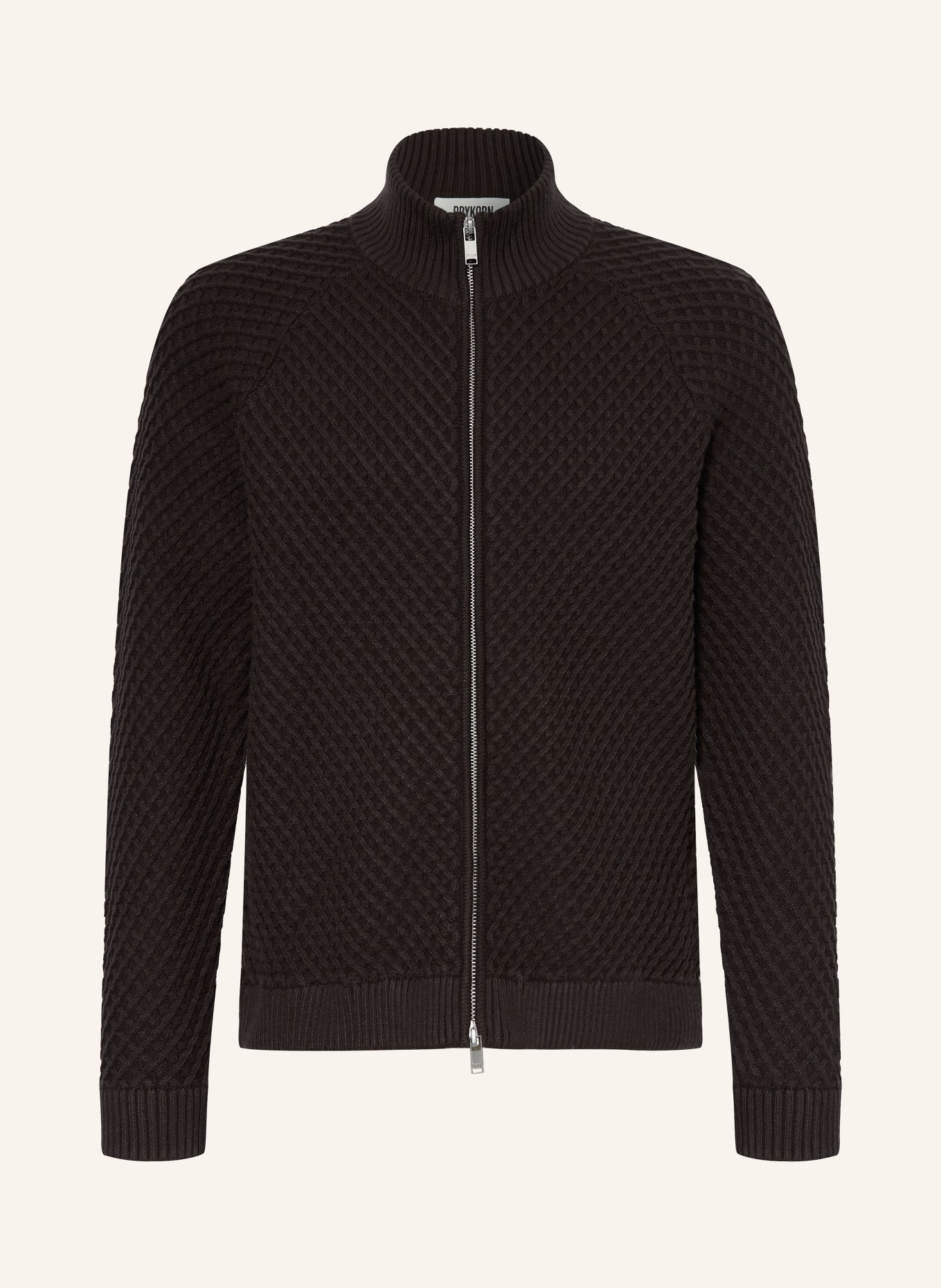 DRYKORN KERAO Cardigan: DARK BROWN