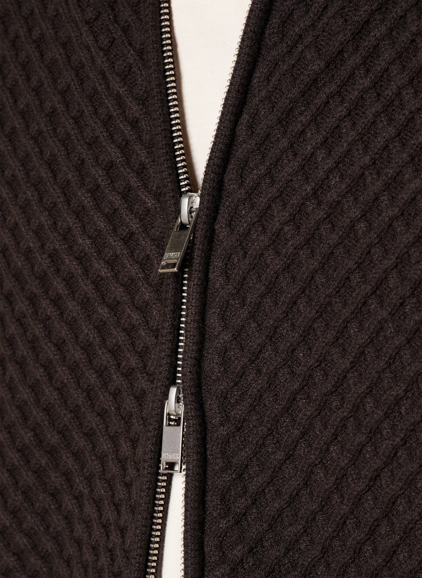 DRYKORN KERAO Cardigan: DARK BROWN