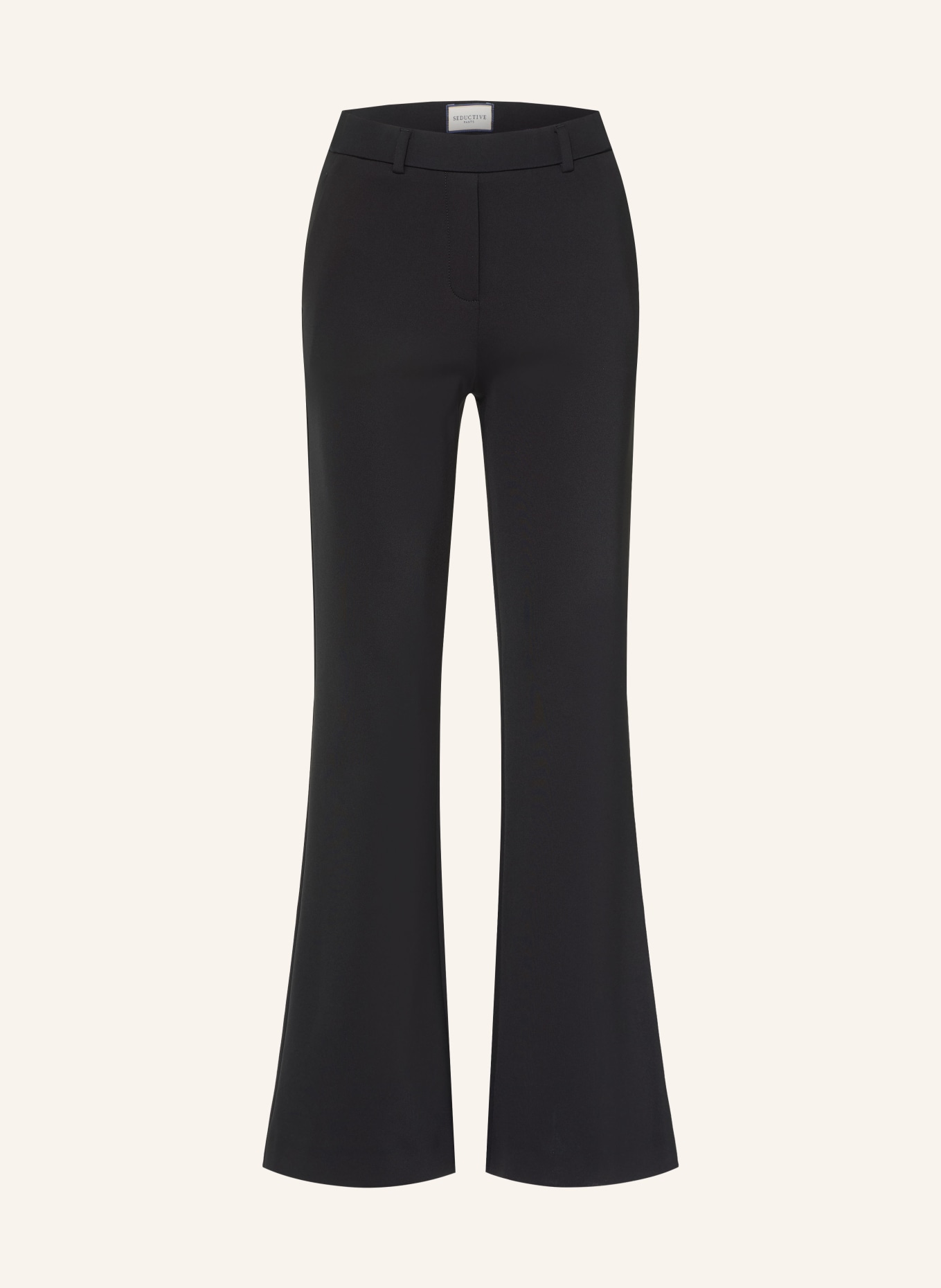 SEDUCTIVE ASHA Jersey Trousers: BLACK