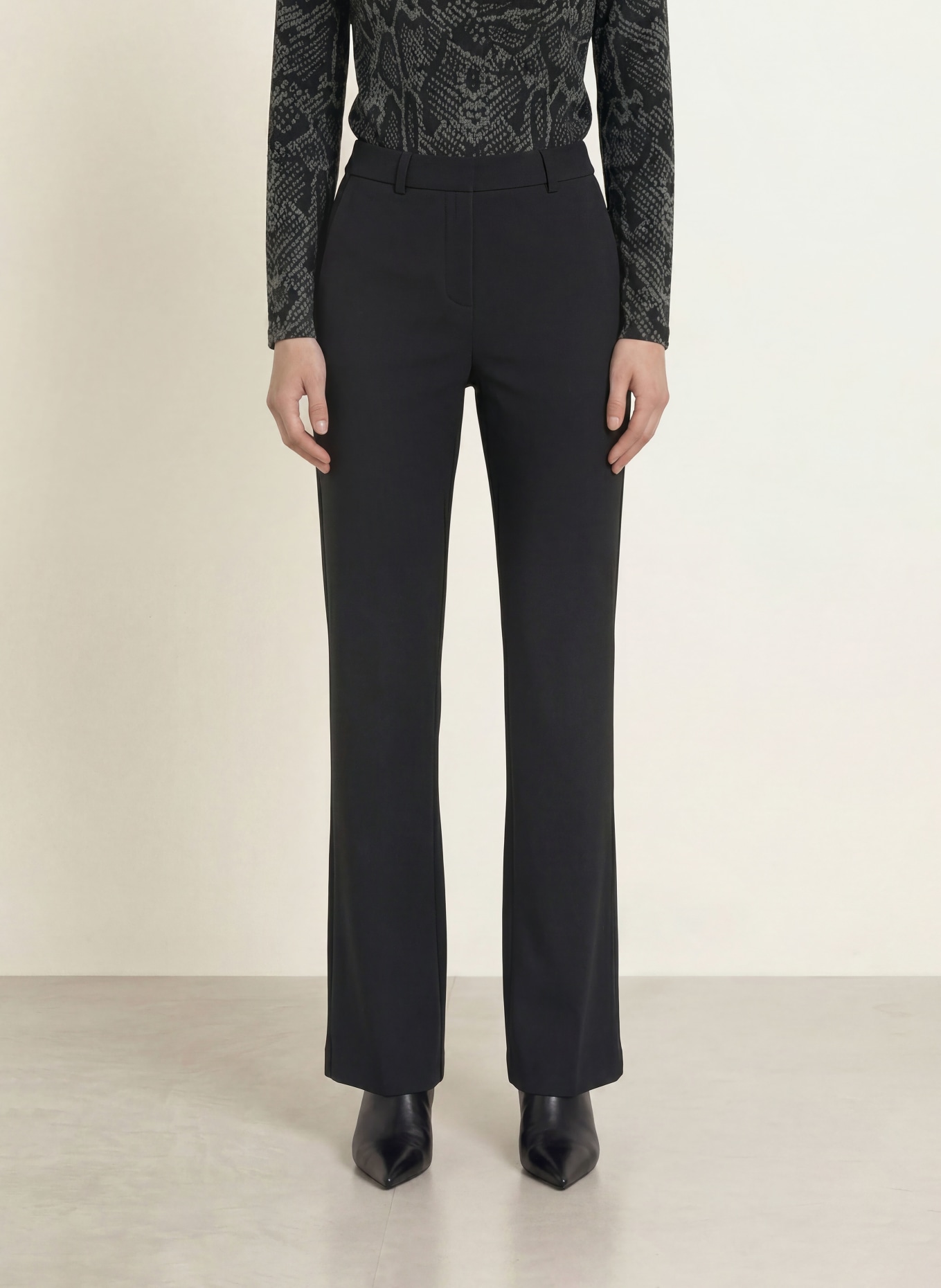 SEDUCTIVE ASHA Jersey Trousers: BLACK