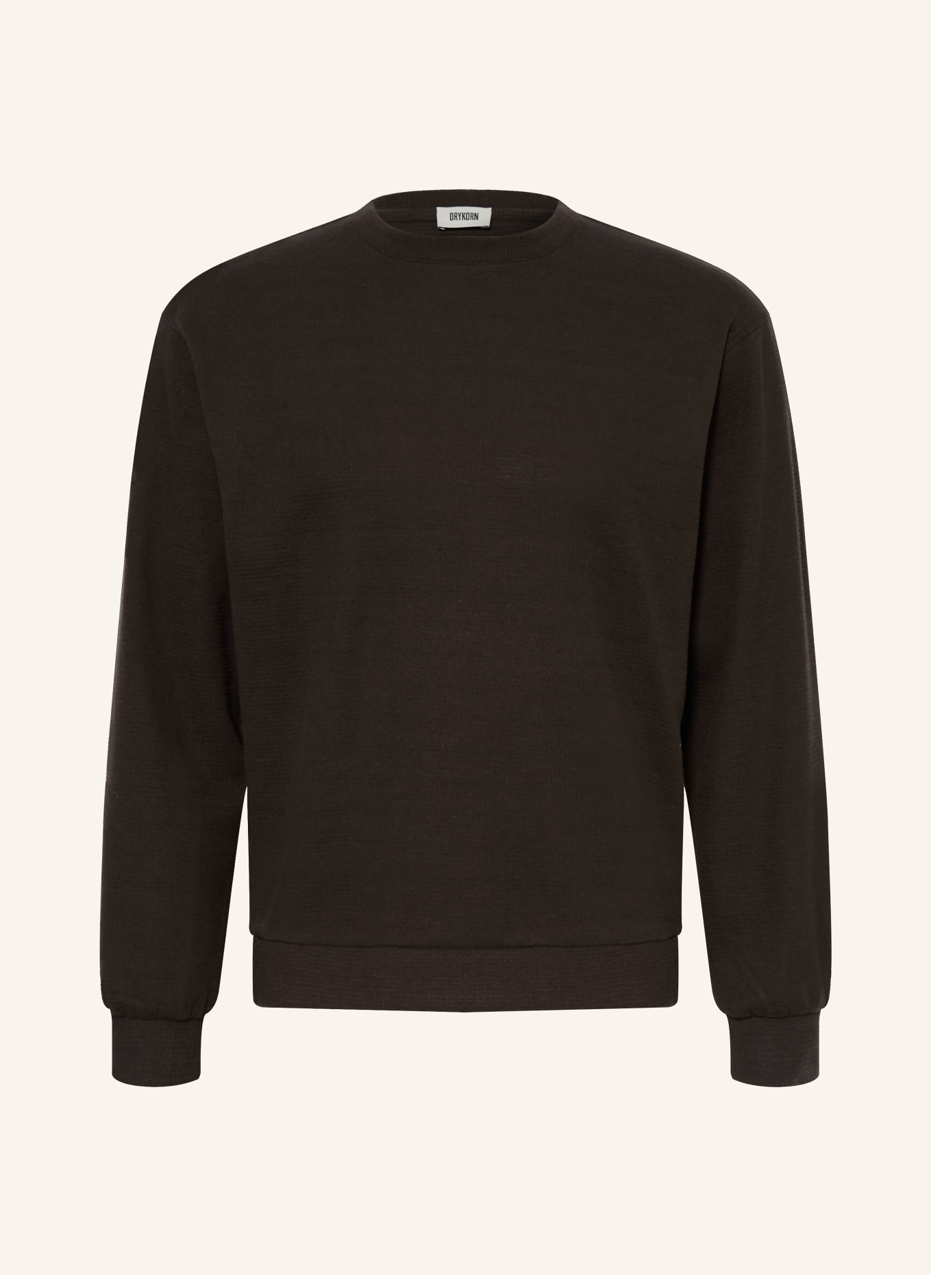 DRYKORN Sweat-shirt KARIO: MARRON FONCÉ