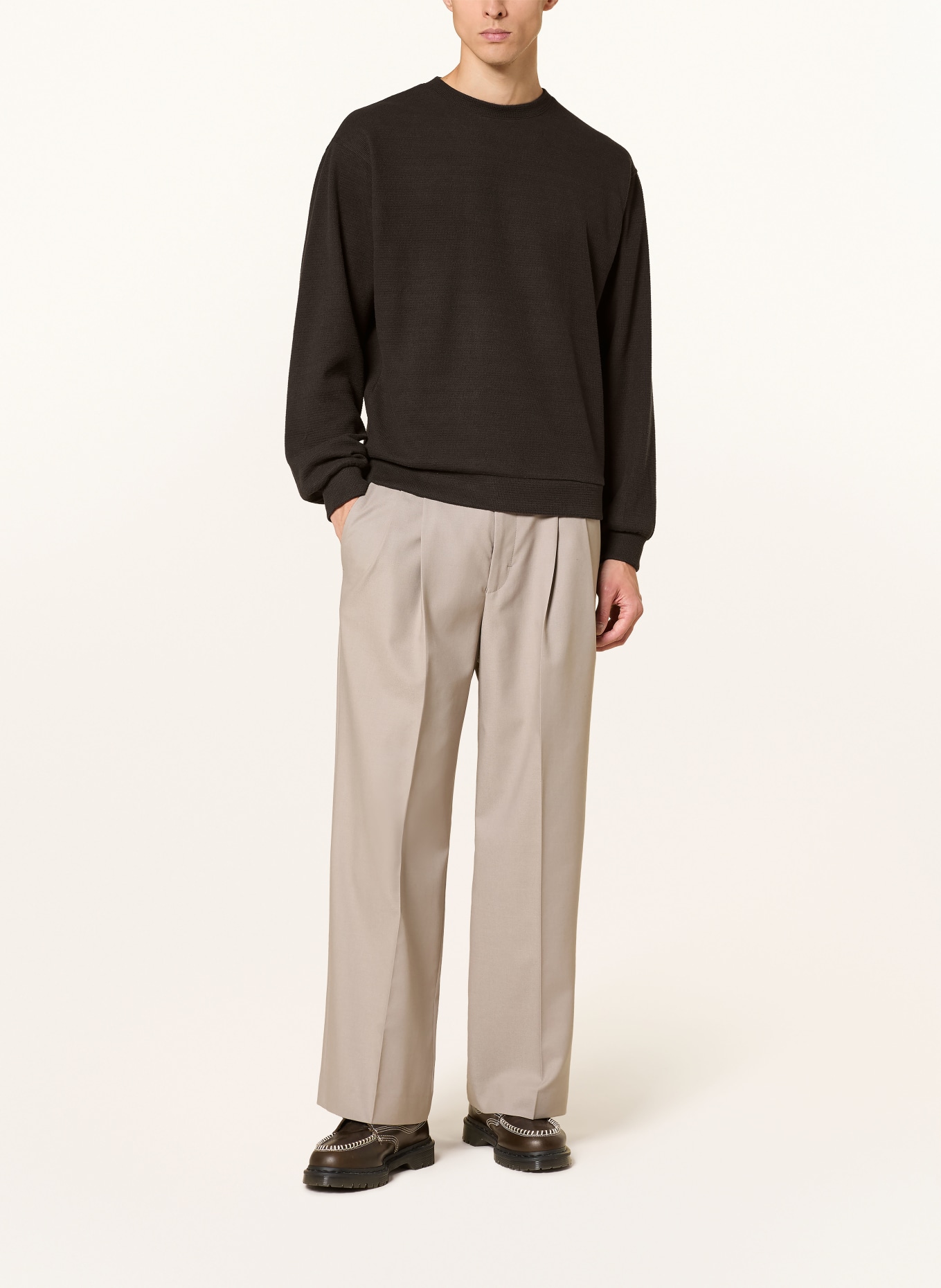 DRYKORN Sweat-shirt KARIO: MARRON FONCÉ