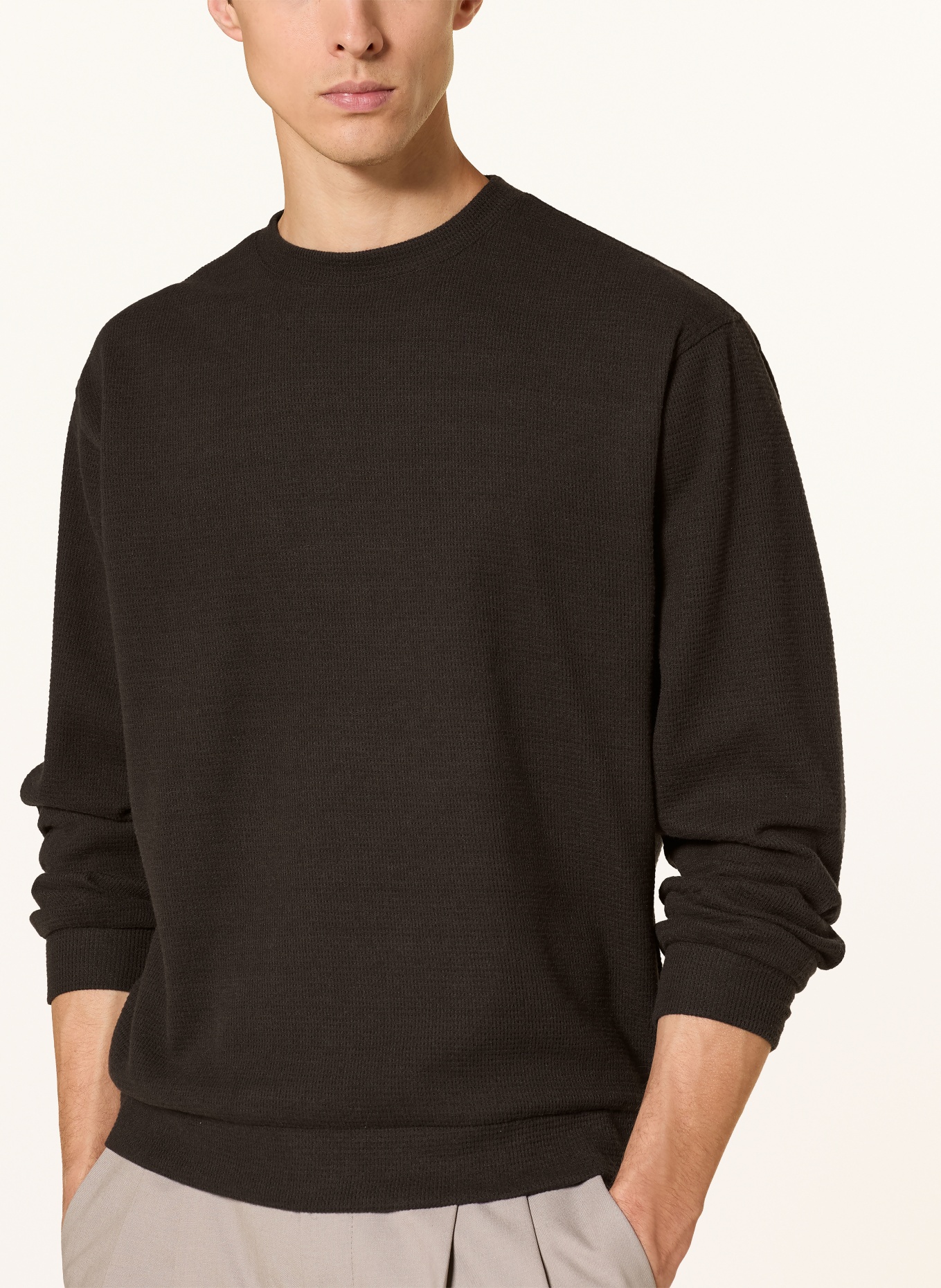 DRYKORN Sweat-shirt KARIO: MARRON FONCÉ