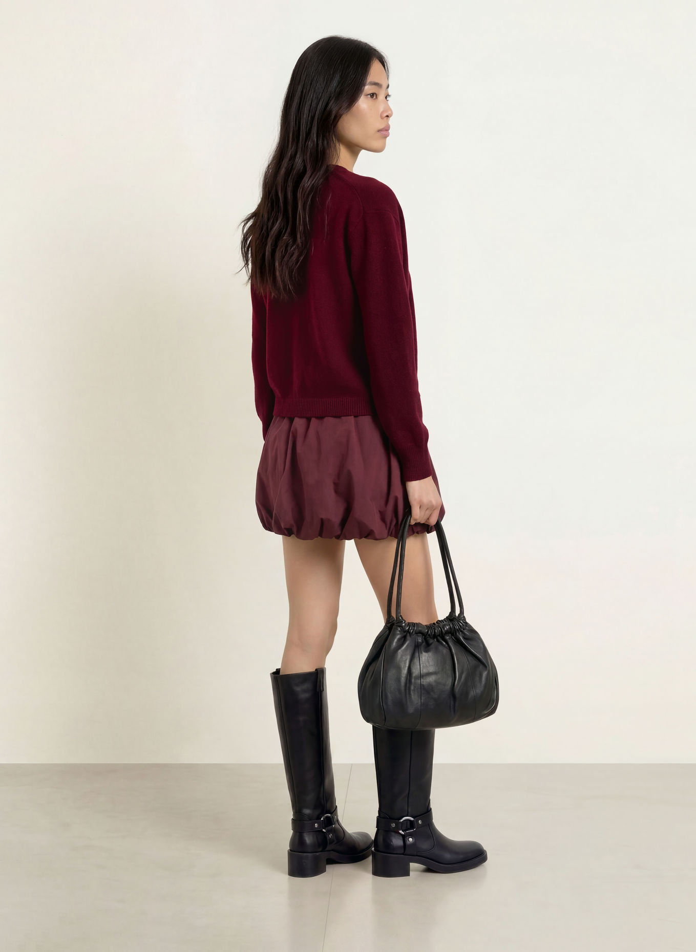 FROM FUTURE Gilet en cachemire: ROUGE FONCÉ