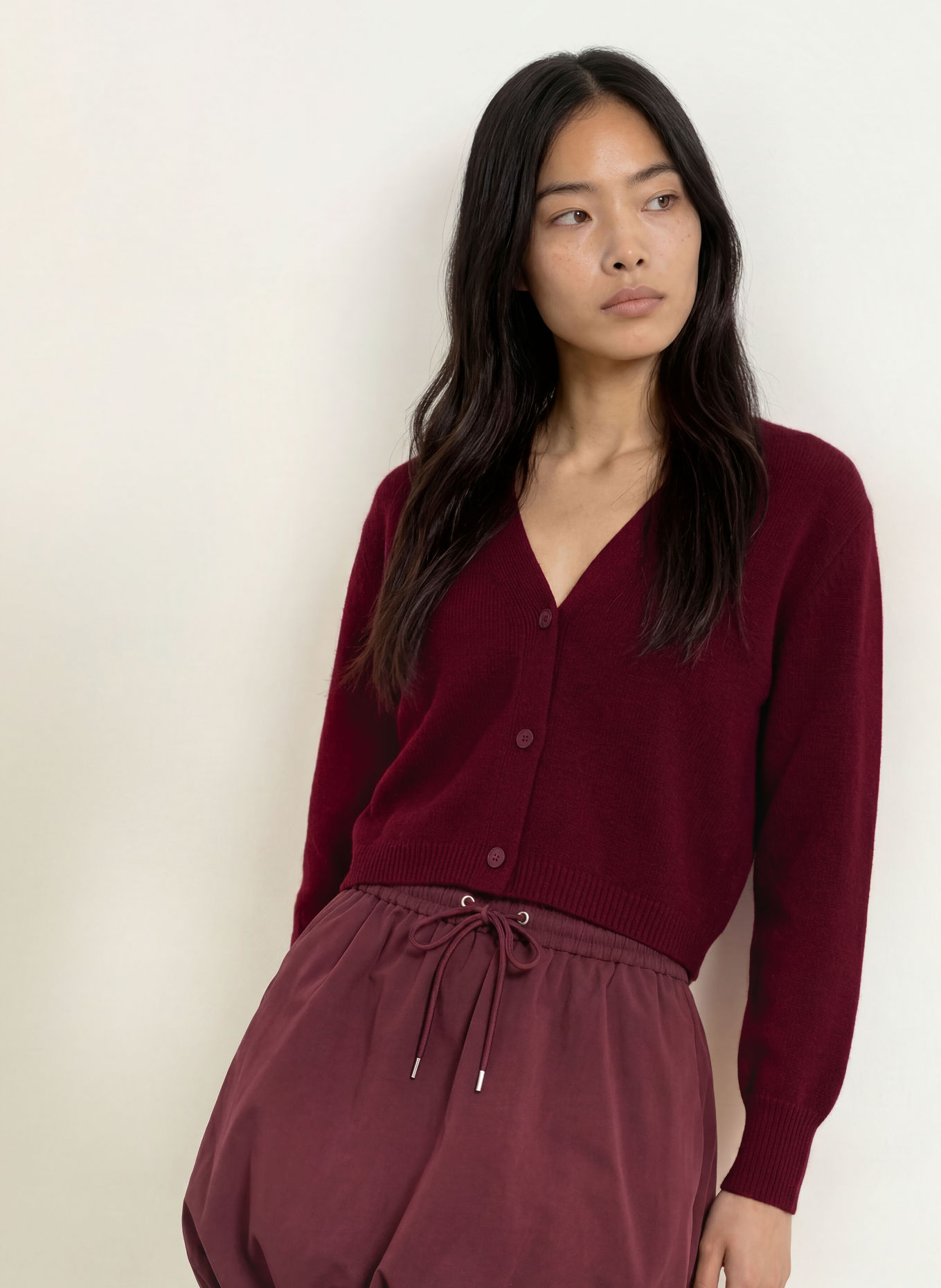FROM FUTURE Gilet en cachemire: ROUGE FONCÉ