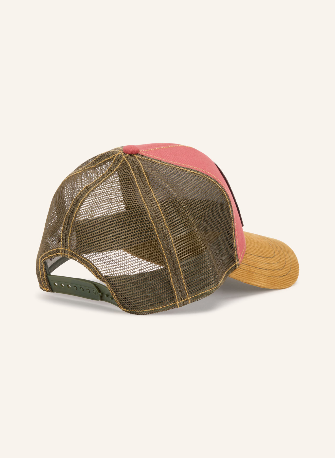 STETSON Cap: RED / COGNAC / KHAKI