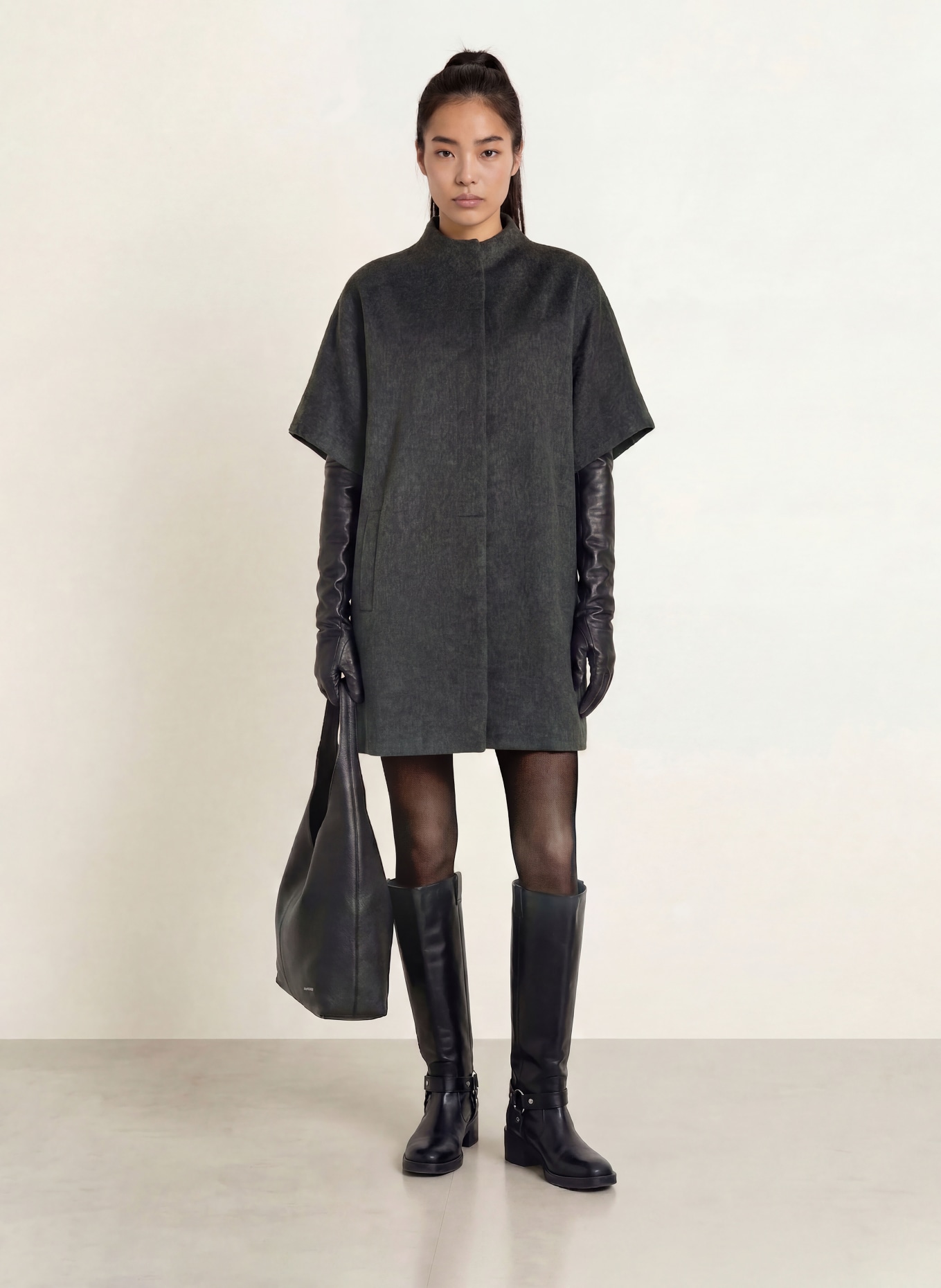SOFIE SCHNOOR Manteau PALOMINASW à manches 3/4: GRIS FONCÉ