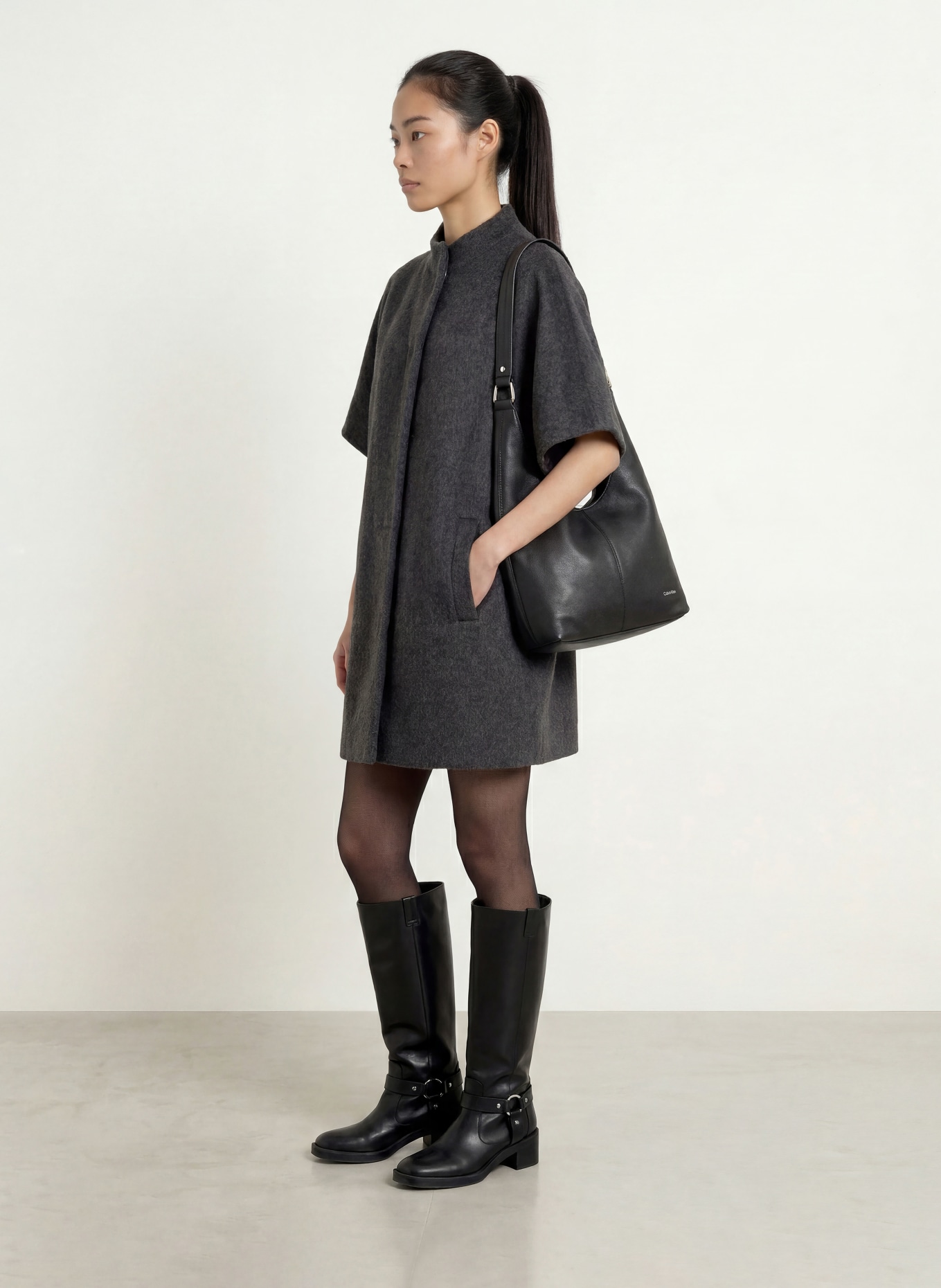 SOFIE SCHNOOR Manteau PALOMINASW à manches 3/4: GRIS FONCÉ