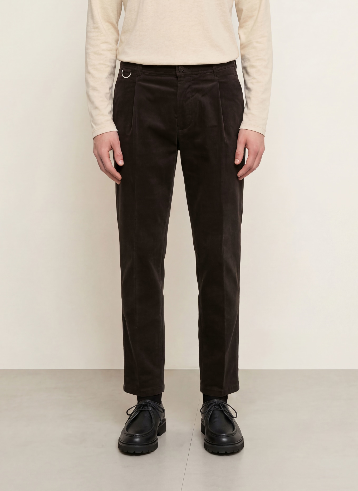 DRYKORN Chino DEVYN Extra Slim Fit: MARRON FONCÉ