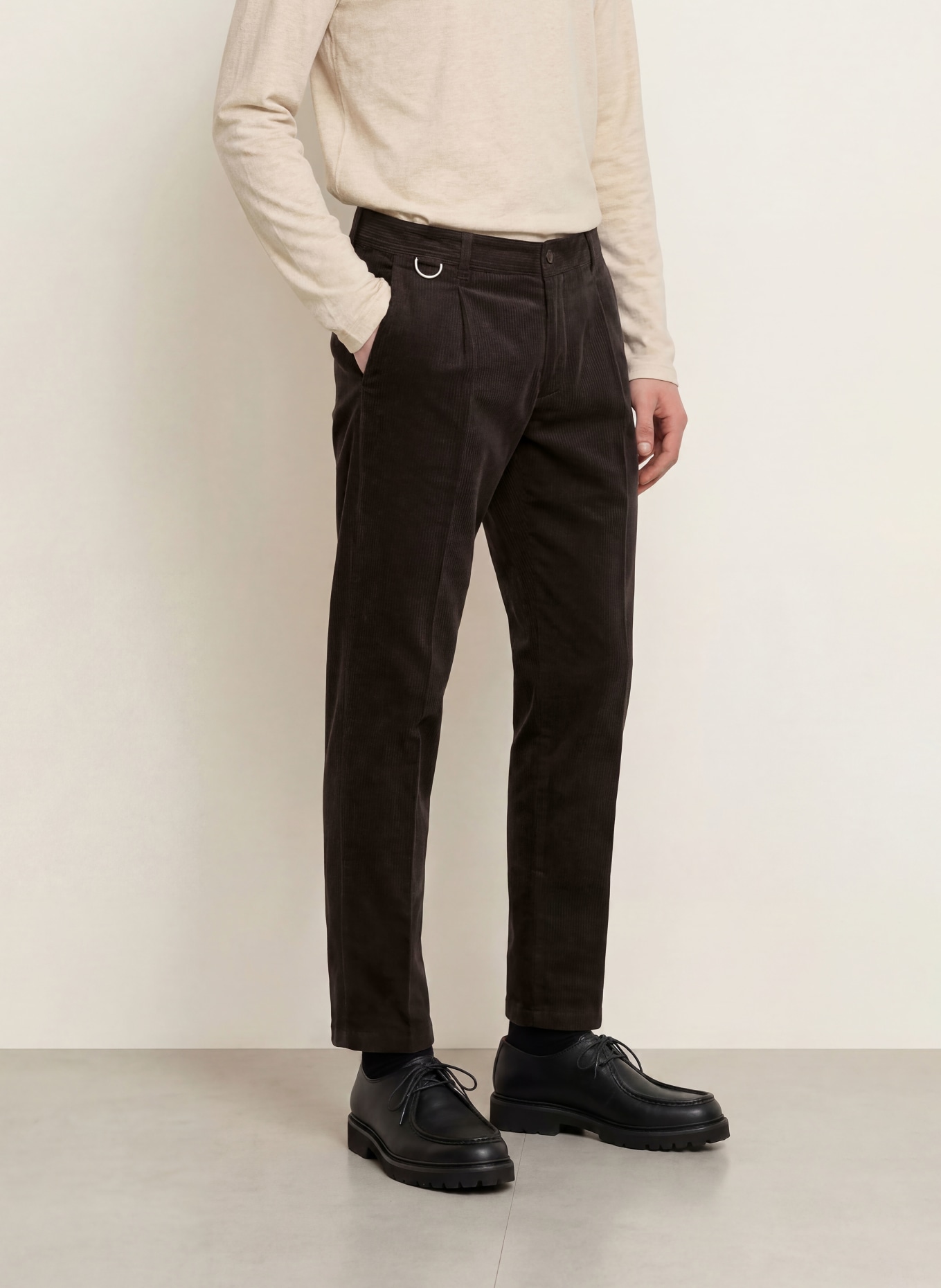 DRYKORN Chino DEVYN Extra Slim Fit: MARRON FONCÉ