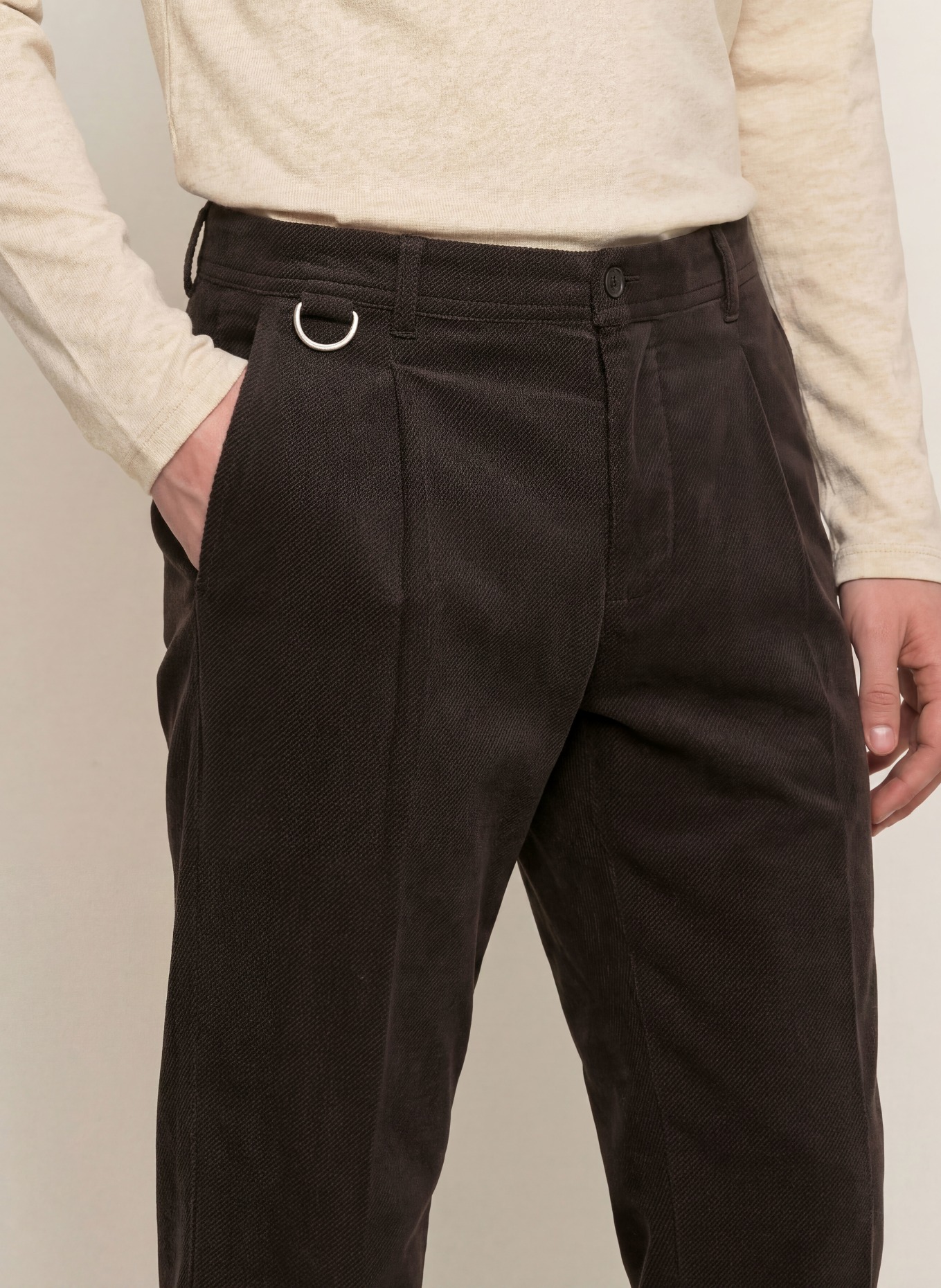 DRYKORN Chino DEVYN Extra Slim Fit: MARRON FONCÉ
