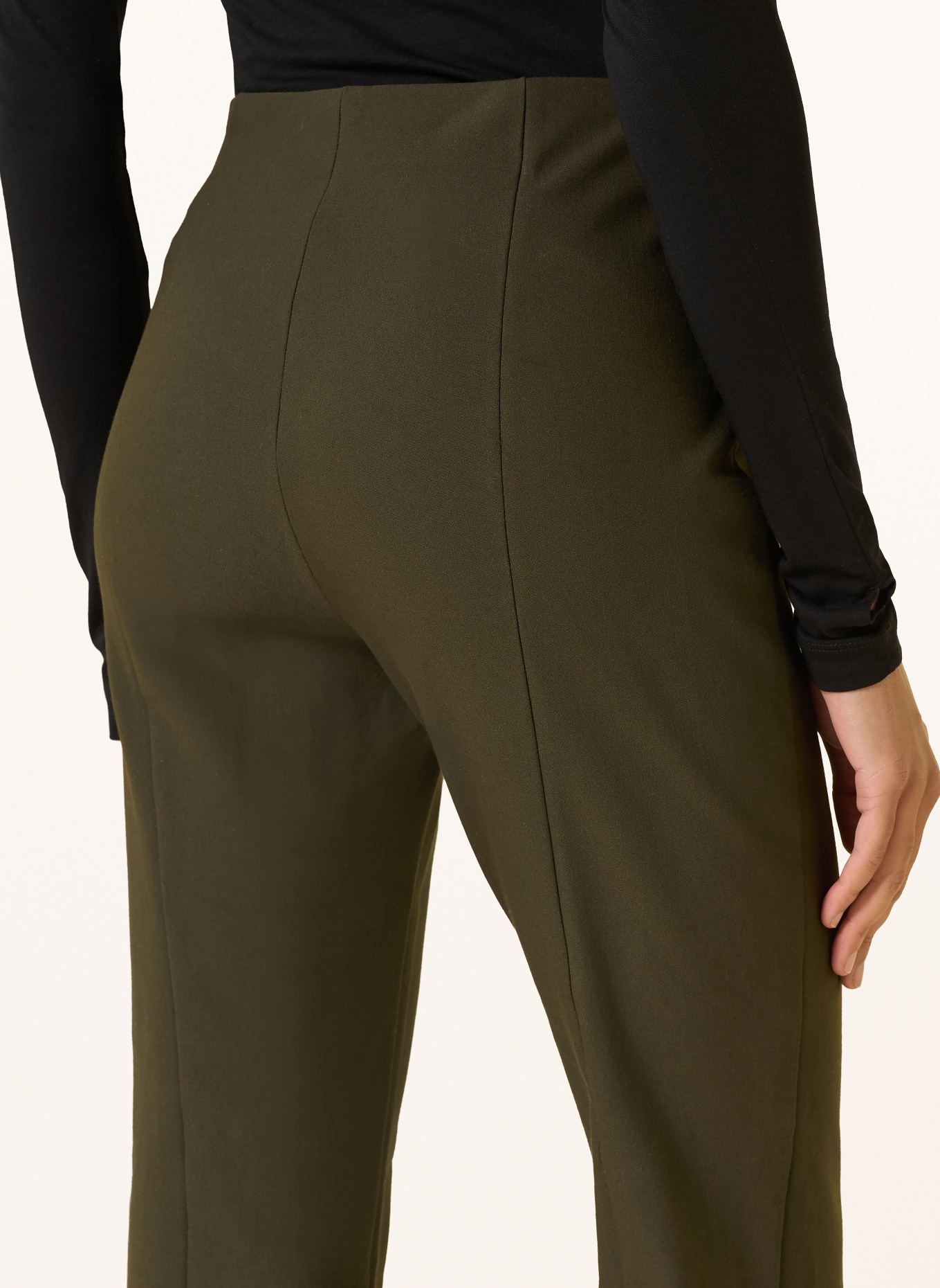 VINCE 7/8-length trousers: DARK GREEN