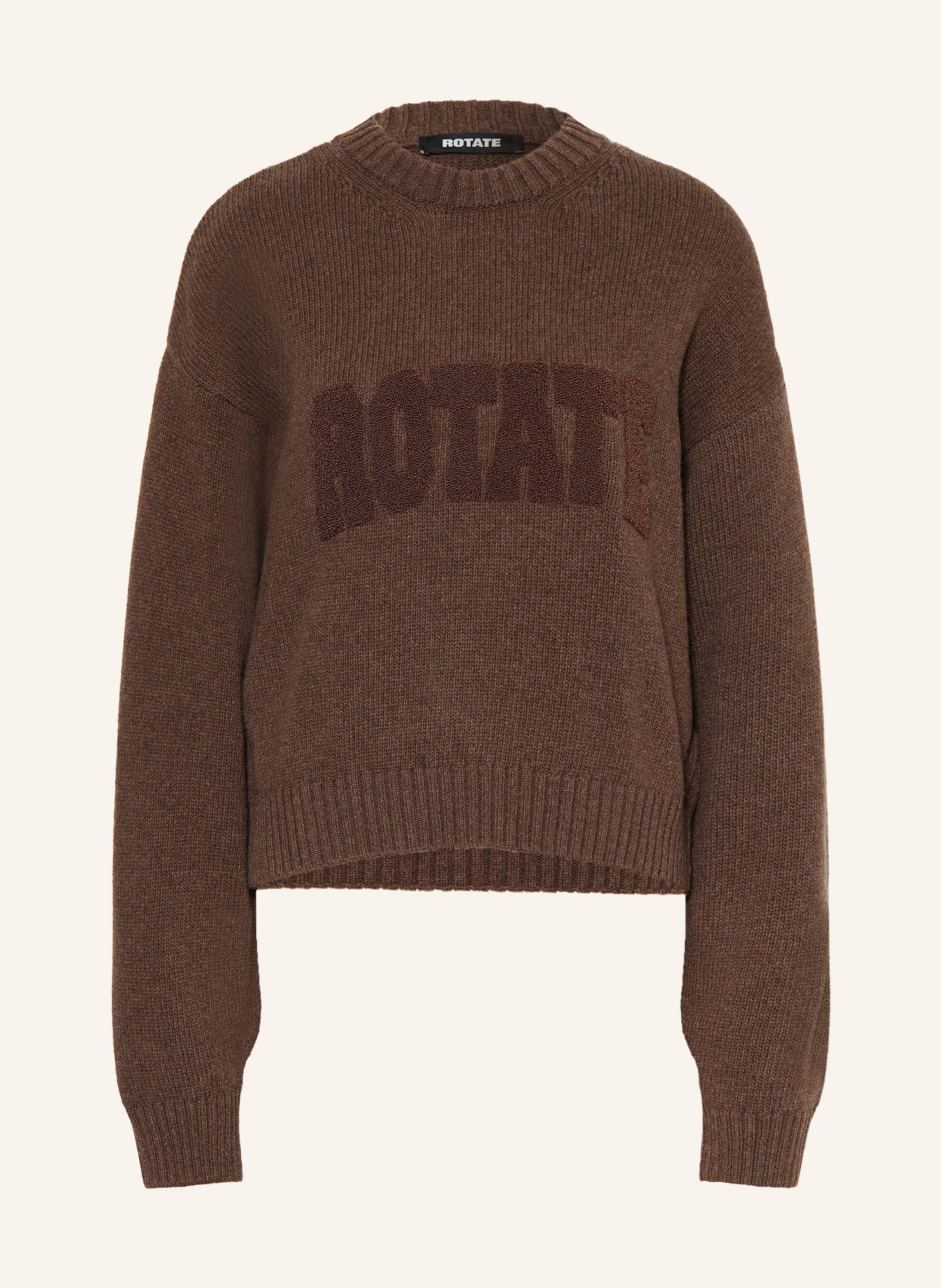 ROTATE Sweter: CIEMNOBRĄZOWY