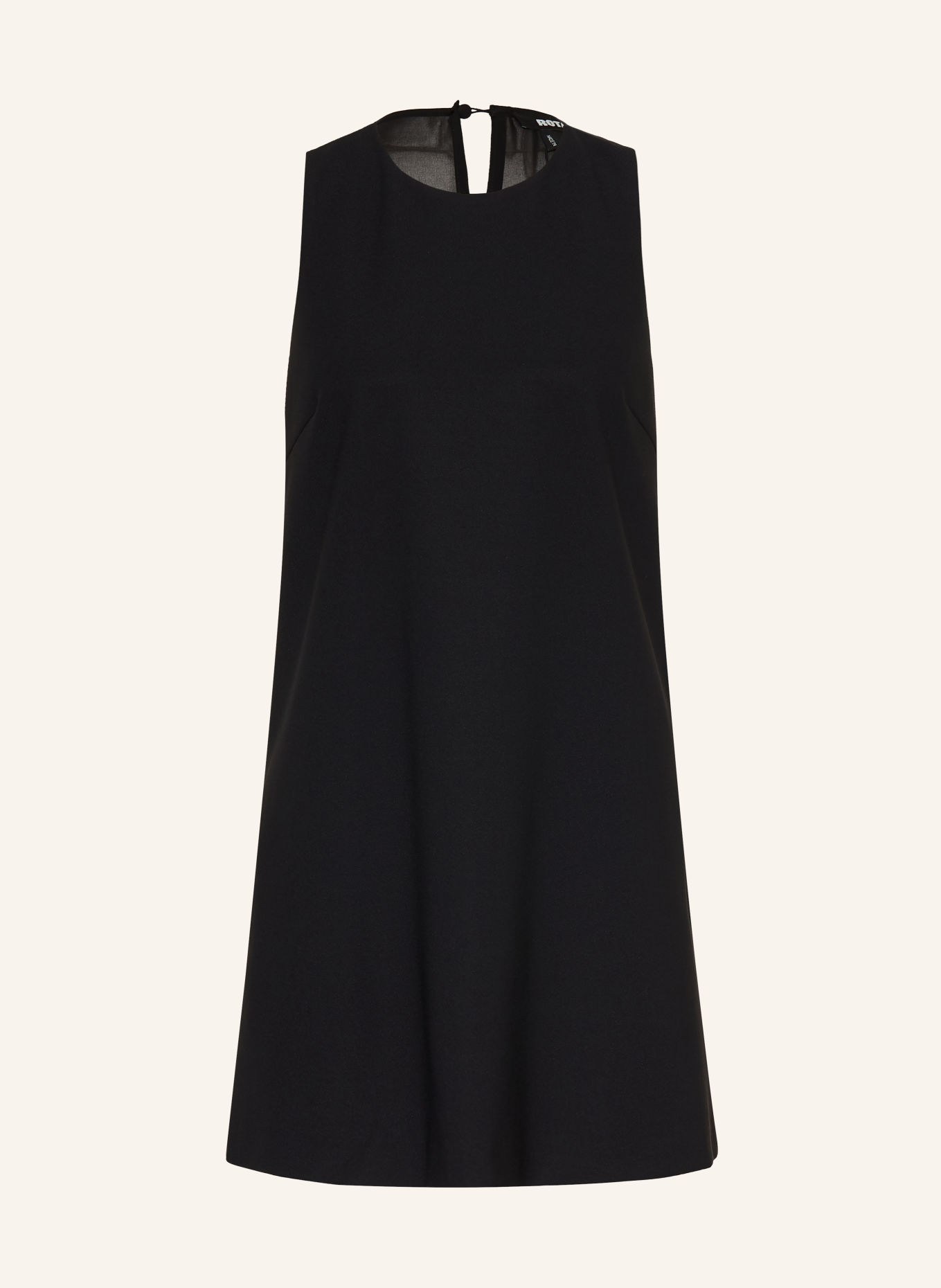 ROTATE Robe en mélange de matières: NOIR