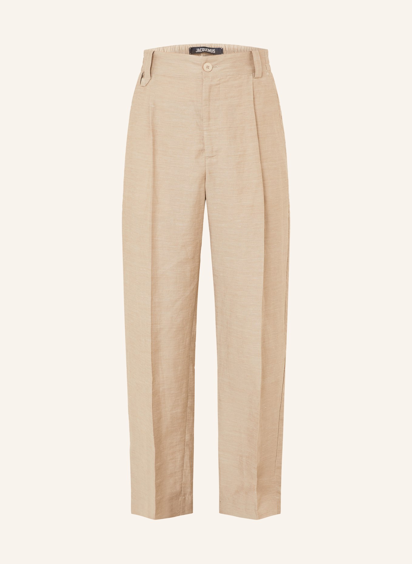 JACQUEMUS Trousers in Linen: 150 BEIGE