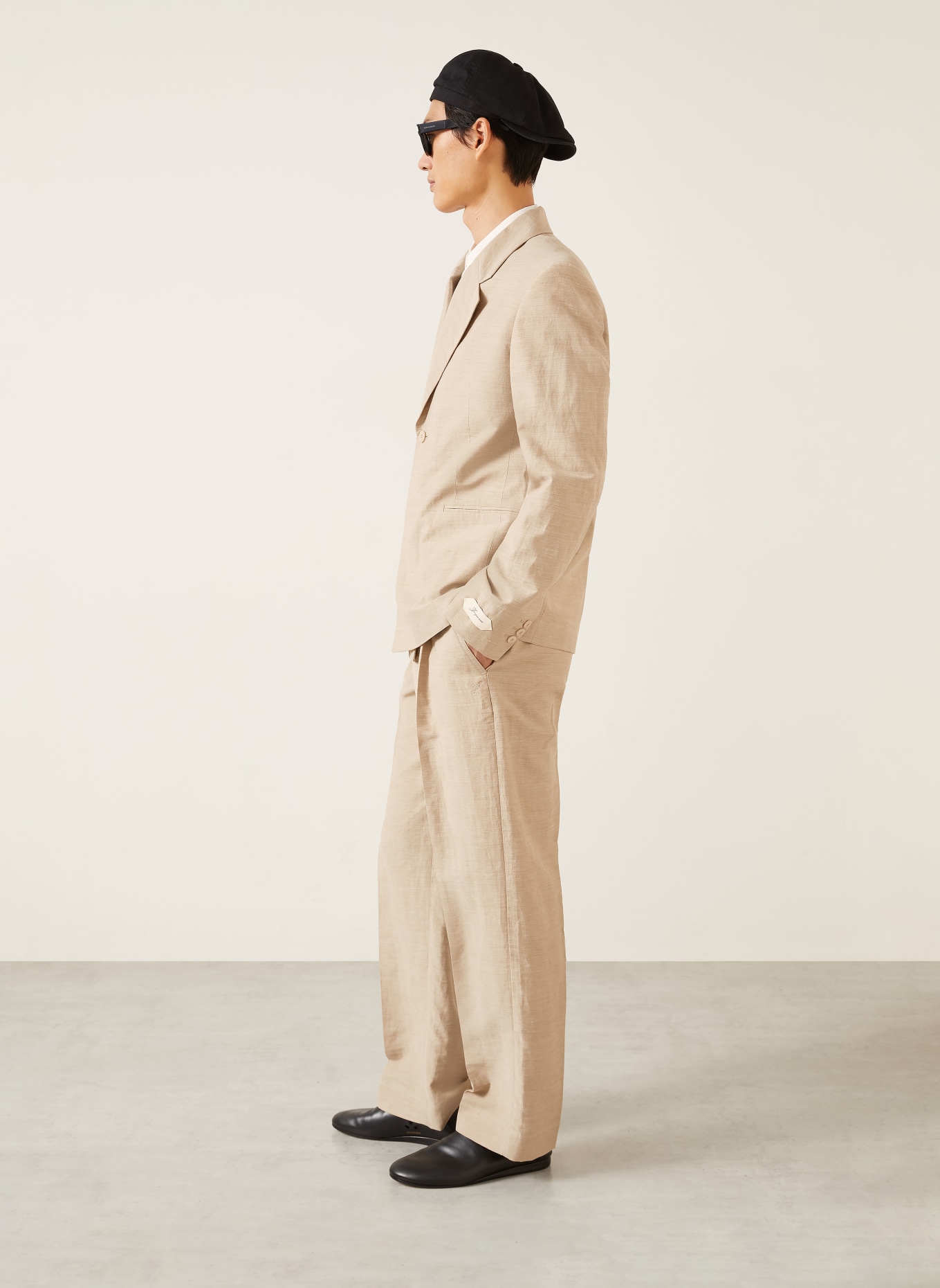 JACQUEMUS Trousers in Linen: 150 BEIGE