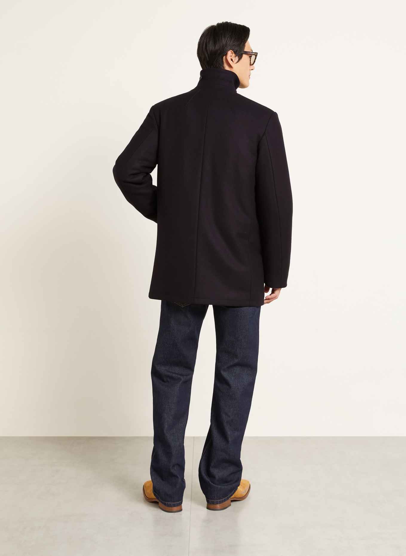ISABEL MARANT WYM Pea coat: DARK BLUE