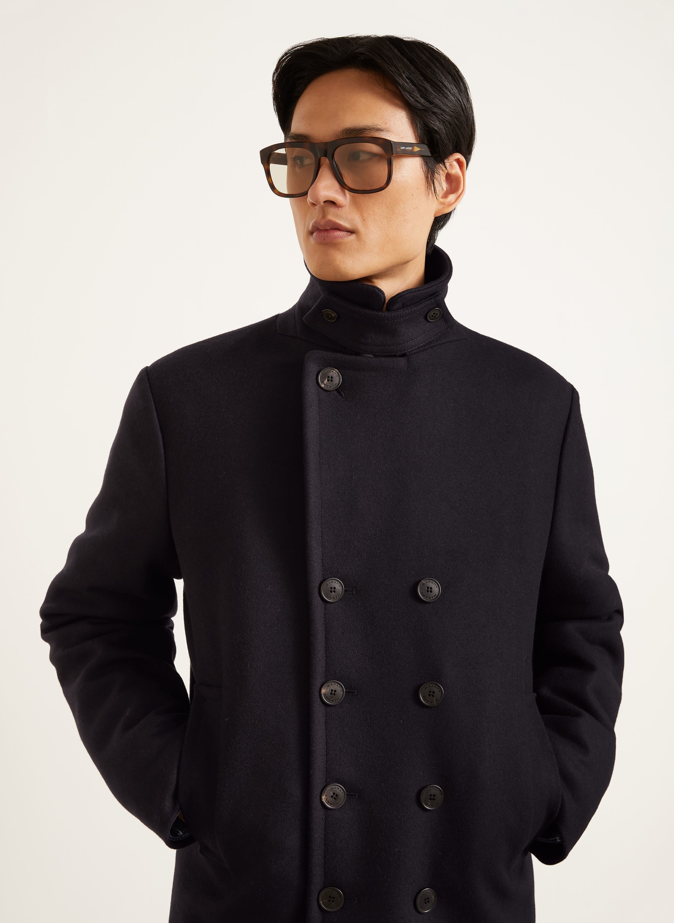 ISABEL MARANT WYM Pea coat: DARK BLUE