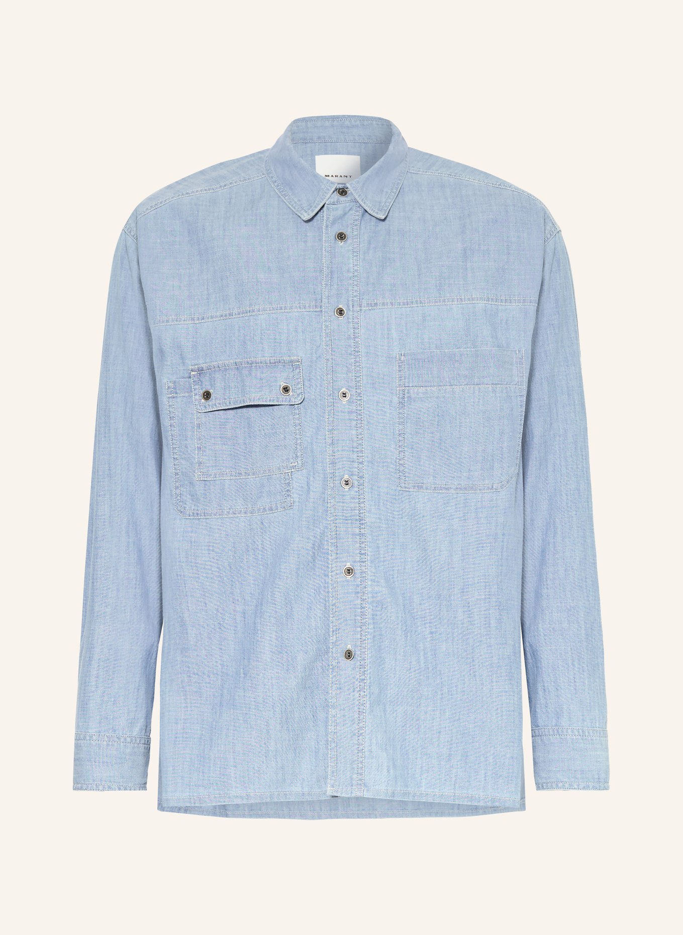 ISABEL MARANT Jeanshemd VITTORIO Comfort Fit: LICHTBLAUW