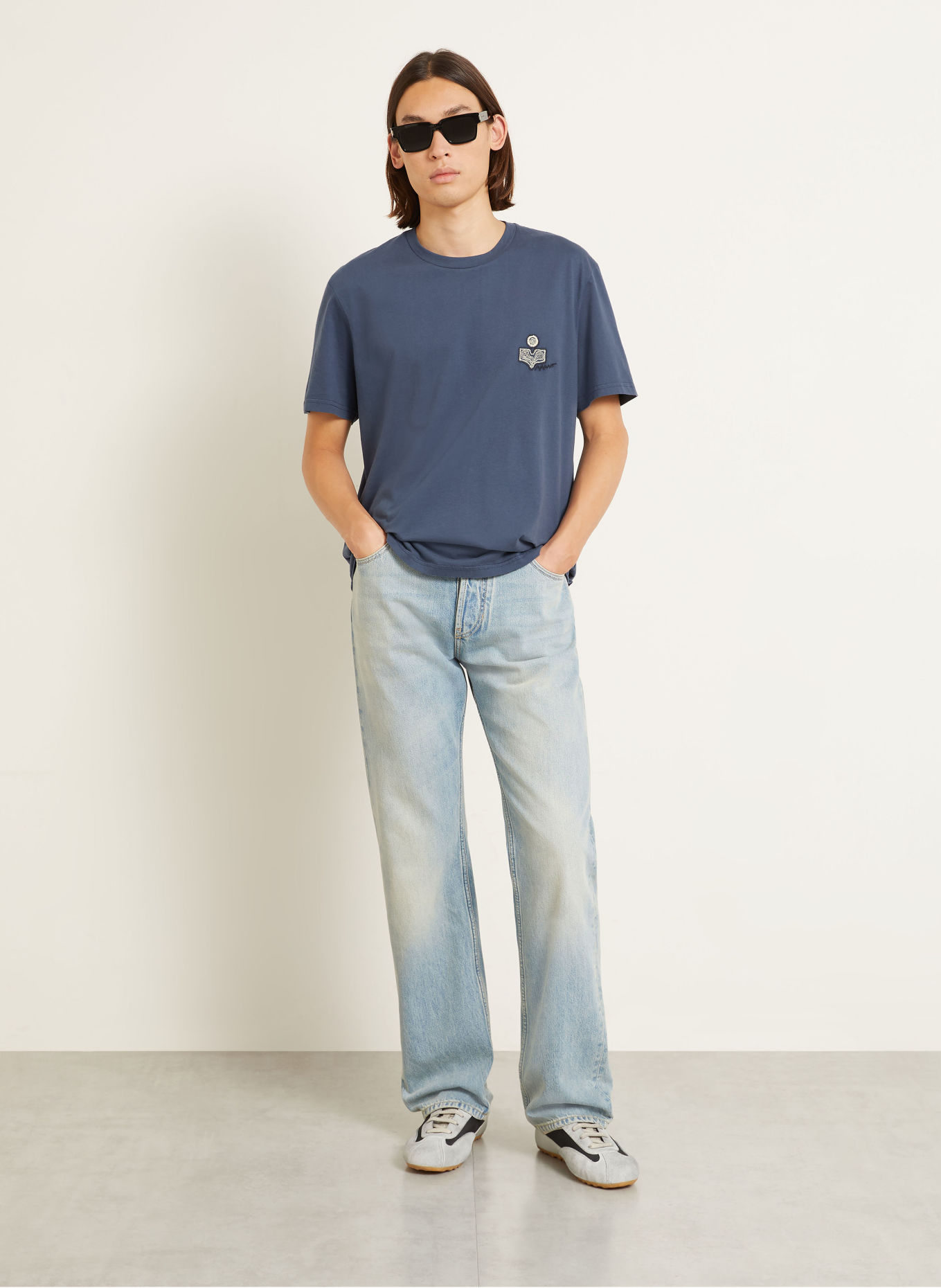 ISABEL MARANT T-shirt HONORE: BLEU FONCÉ