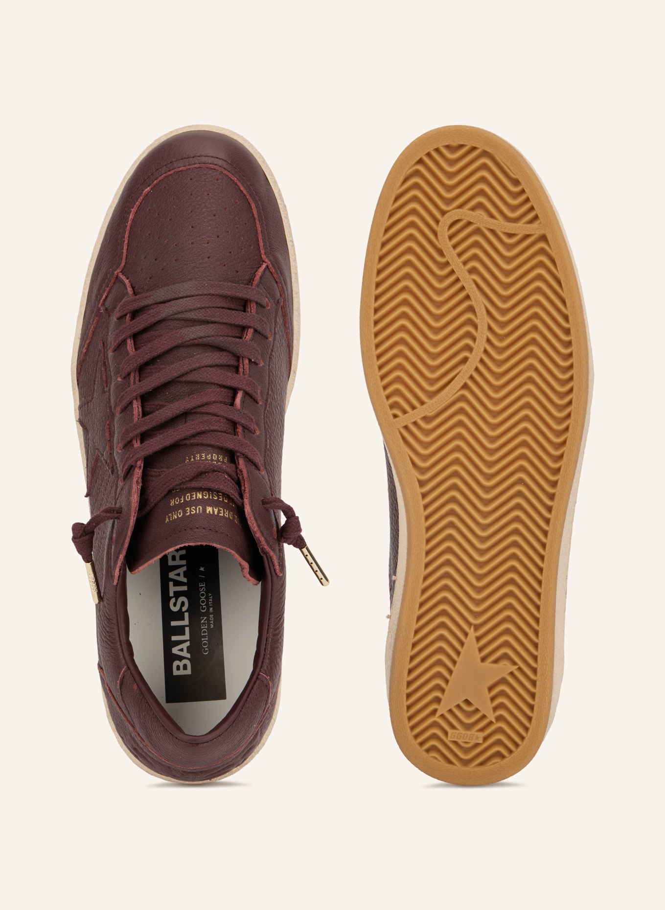 GOLDEN GOOSE Sneakers BALLSTAR: ROUGE FONCÉ