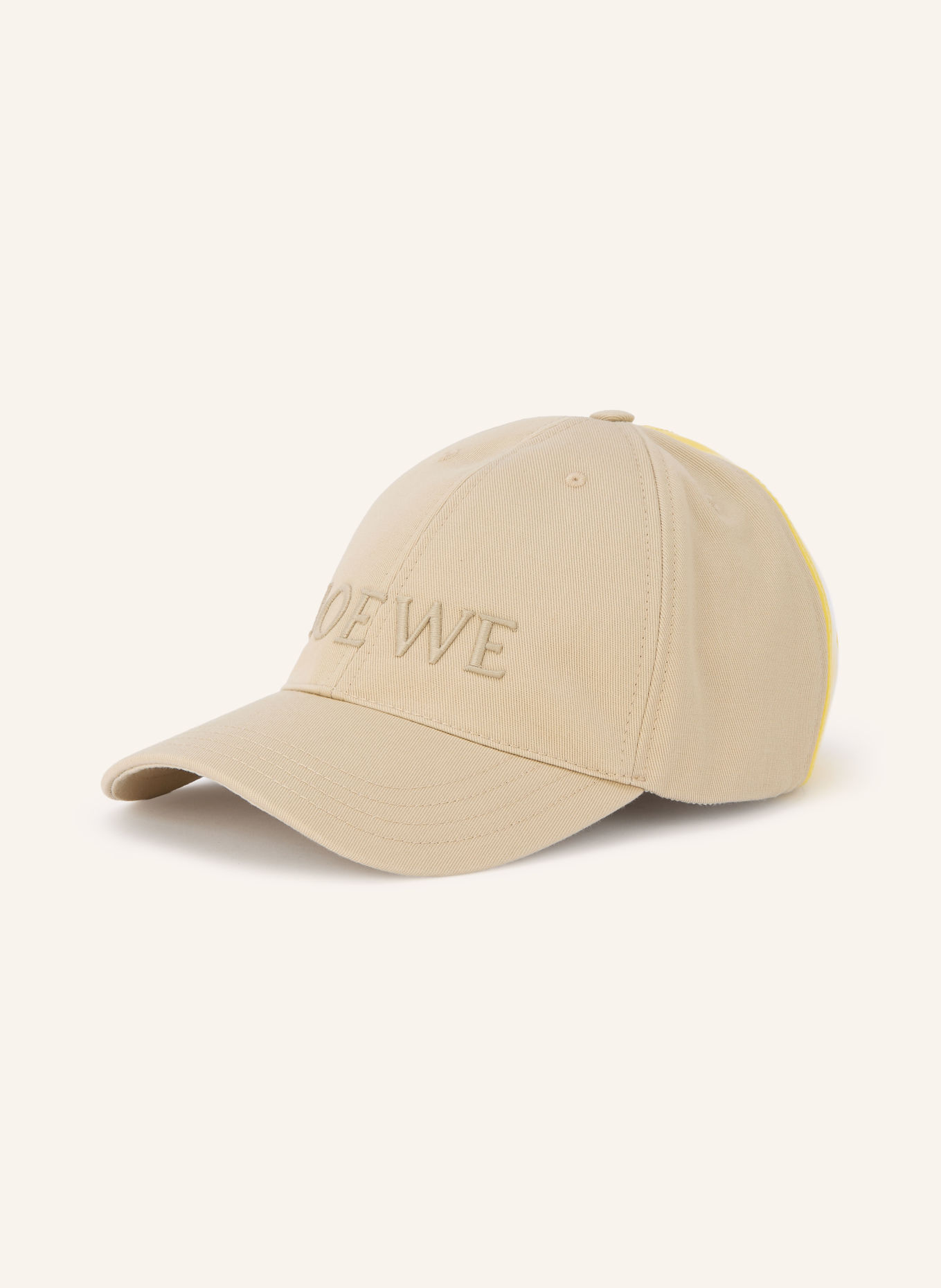 LOEWE Cap: BEIGE / GELB