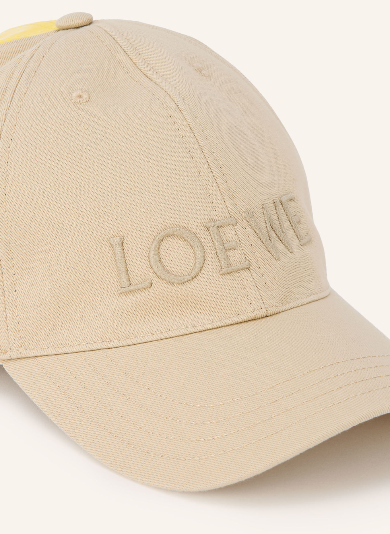 LOEWE Cap: BEIGE / GELB