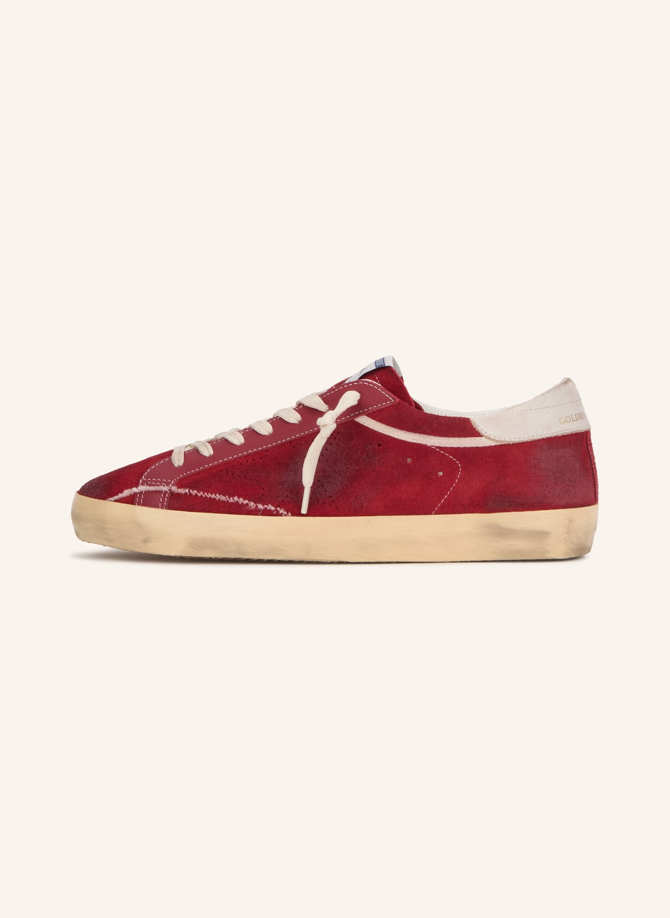 GOLDEN GOOSE Sneakers SUPER-STAR: ROUGE / ARGENT / BLANC