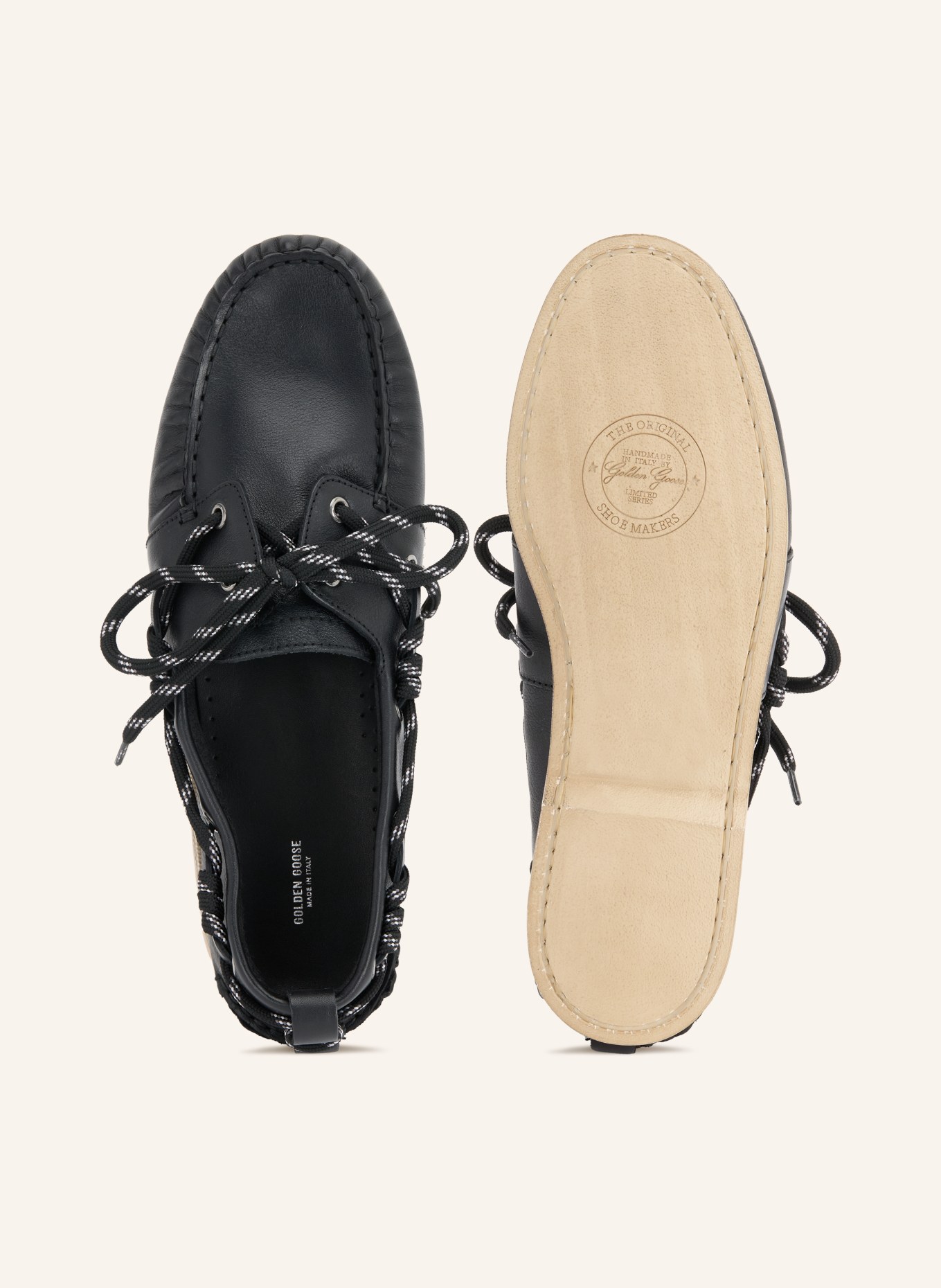 GOLDEN GOOSE Bootsschuhe BABY BILL: SCHWARZ / SILBER