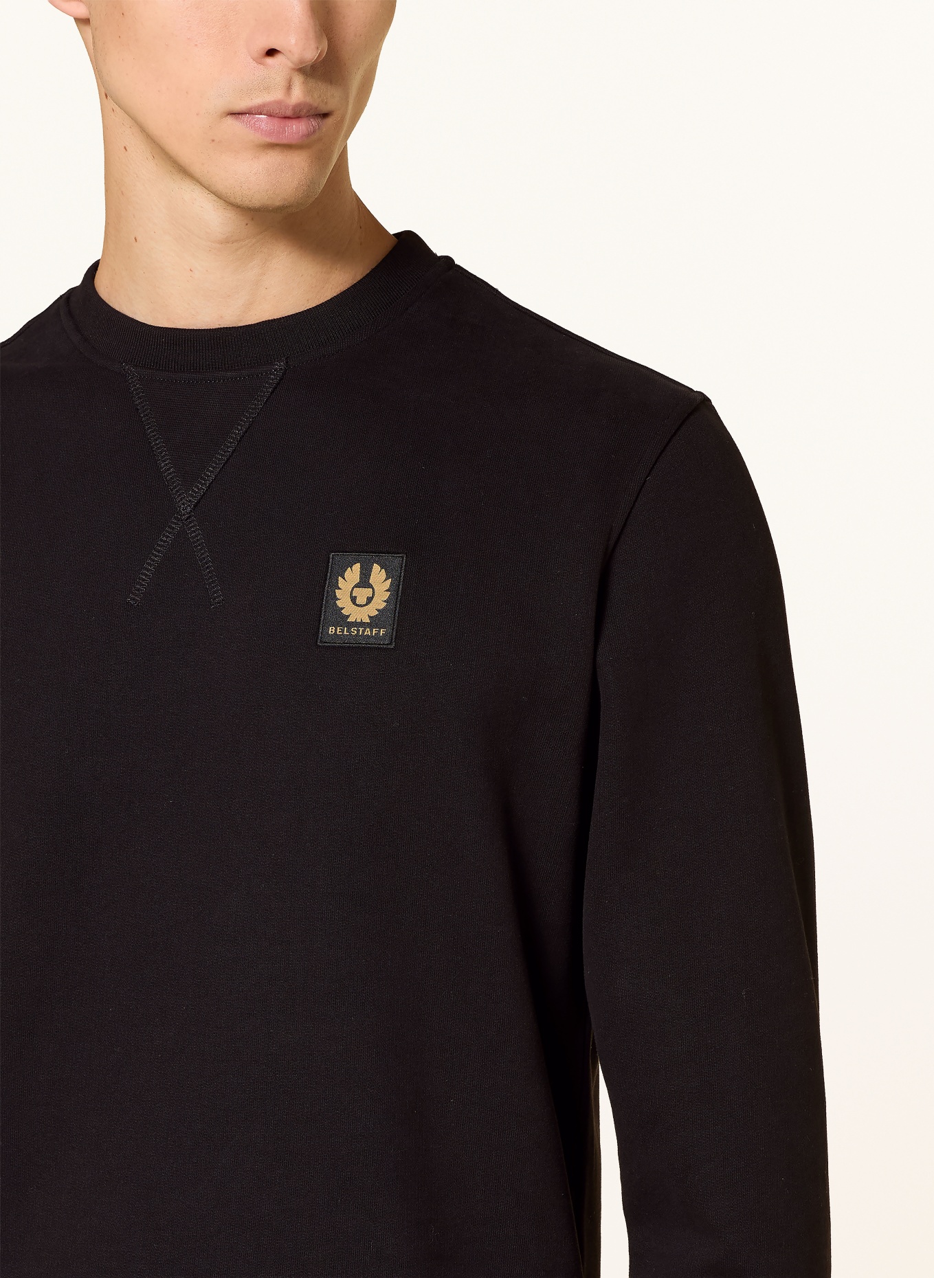 BELSTAFF Sweat-shirt: NOIR / BEIGE