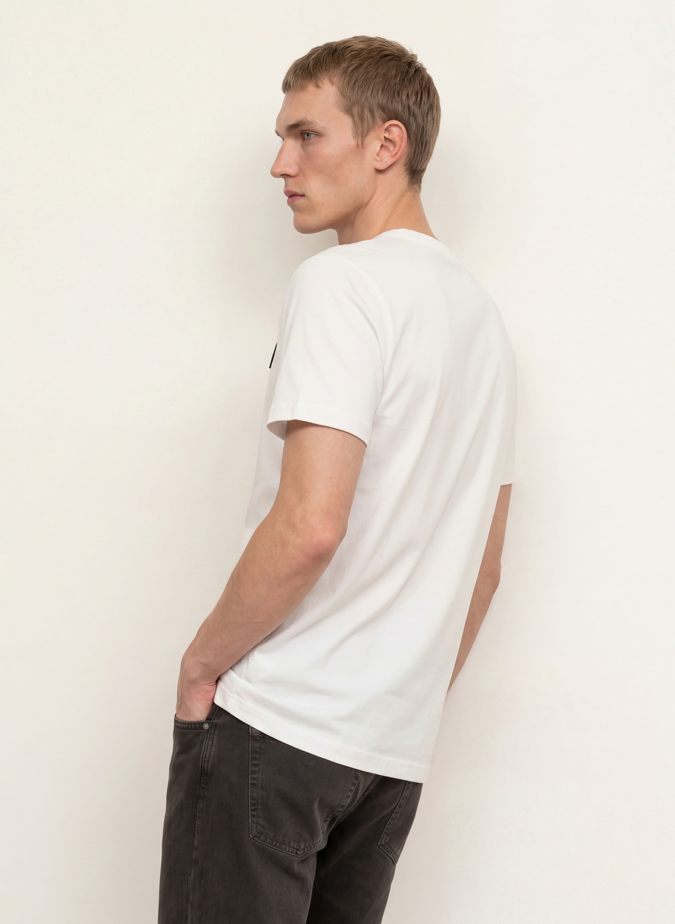 BELSTAFF Koszulka: ECRU / CAMELOWY / CZARNY