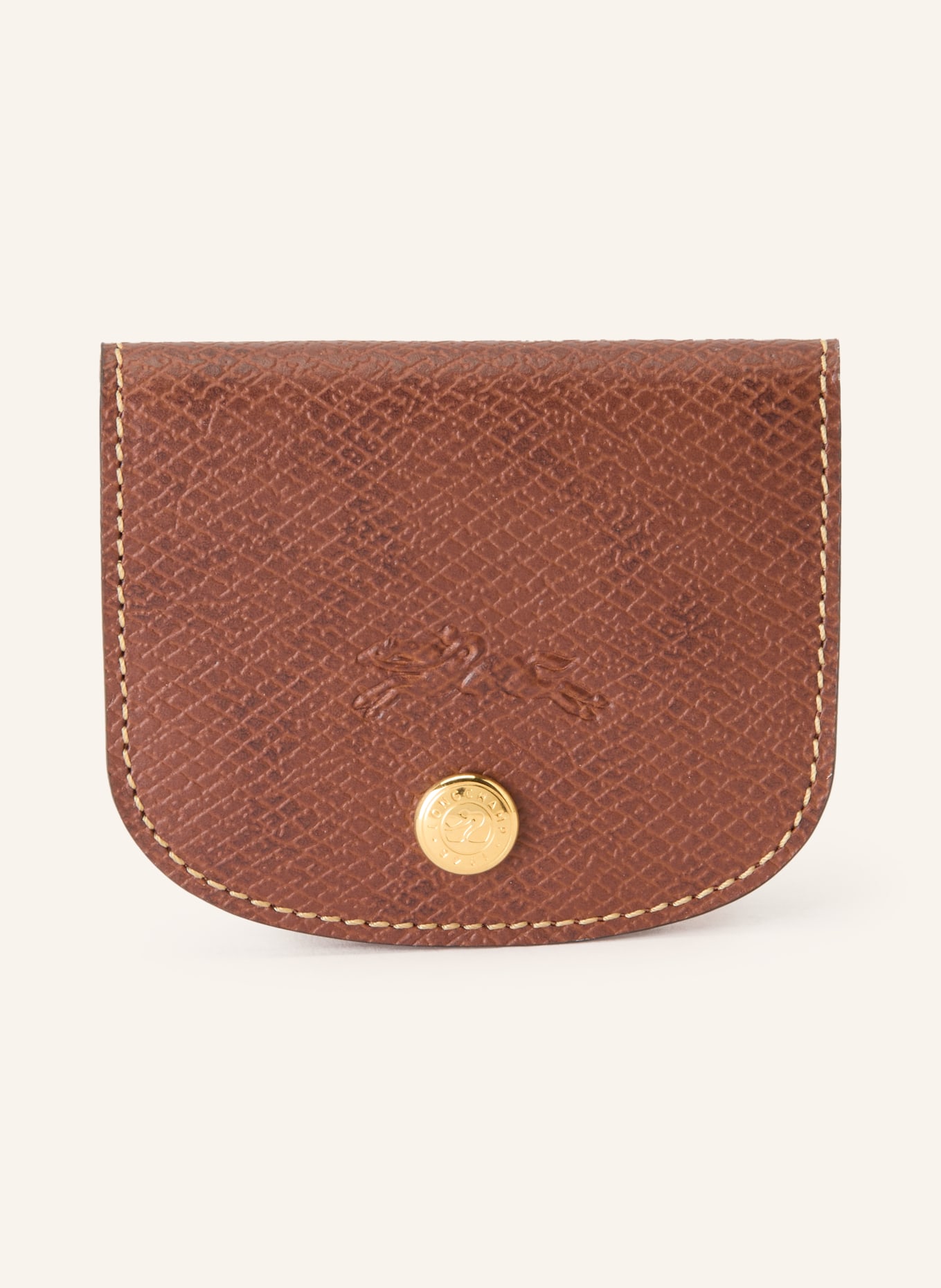 LONGCHAMP Kartenetui ÈPURE: BRAUN / GOLD