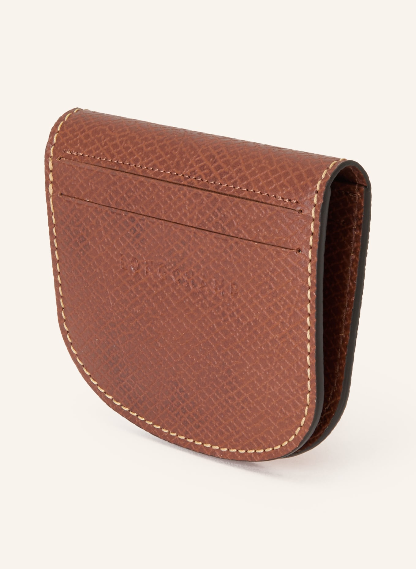 LONGCHAMP Kartenetui ÈPURE: BRAUN / GOLD