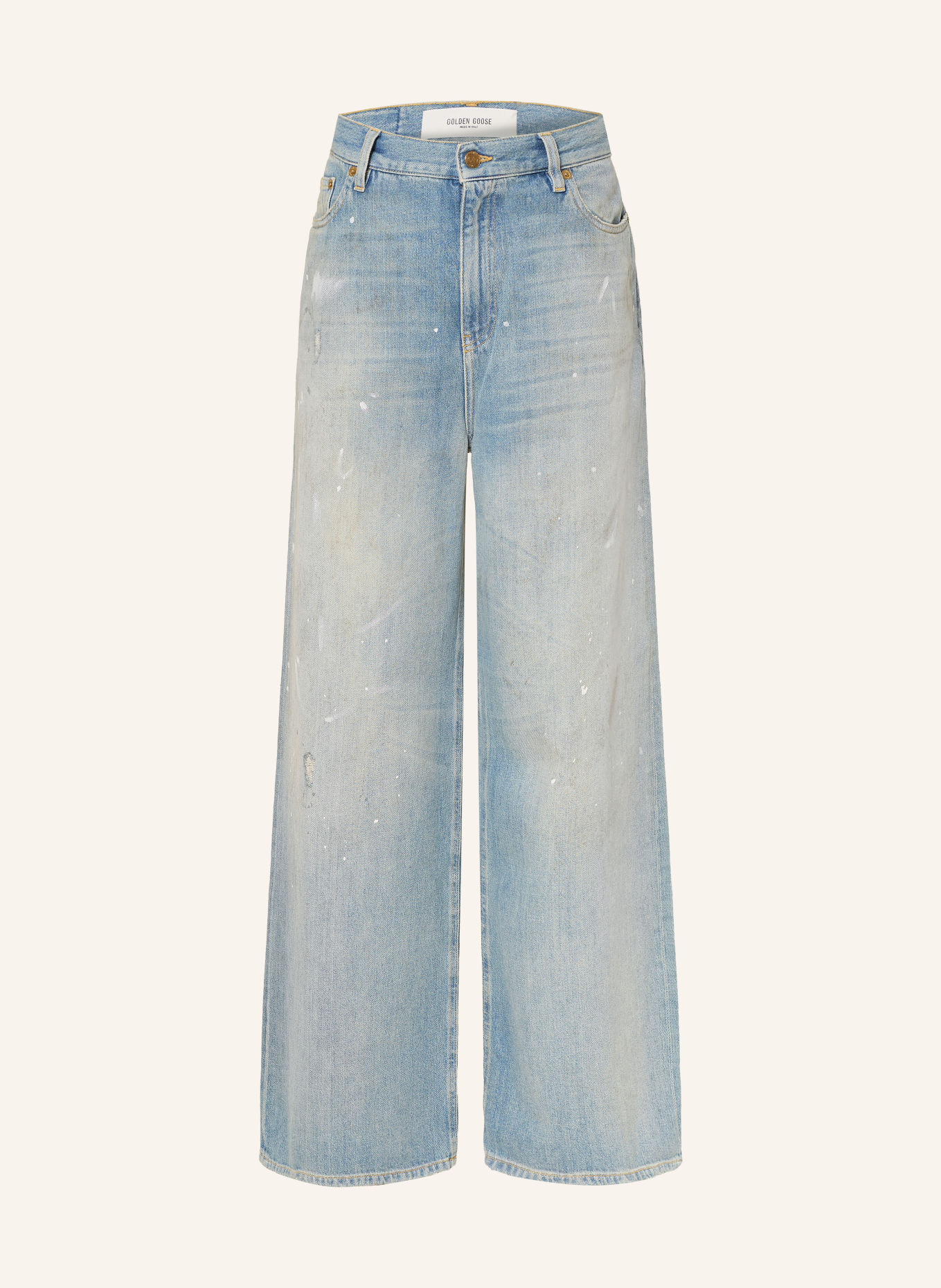 GOLDEN GOOSE Jean wide leg: 50100 BLUE