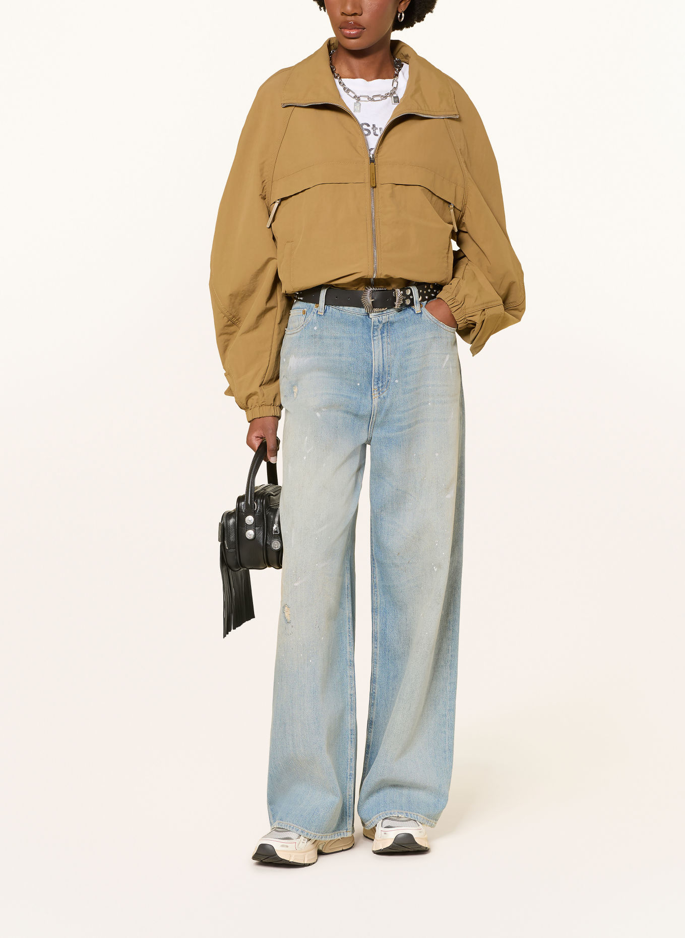 GOLDEN GOOSE Jean wide leg: 50100 BLUE