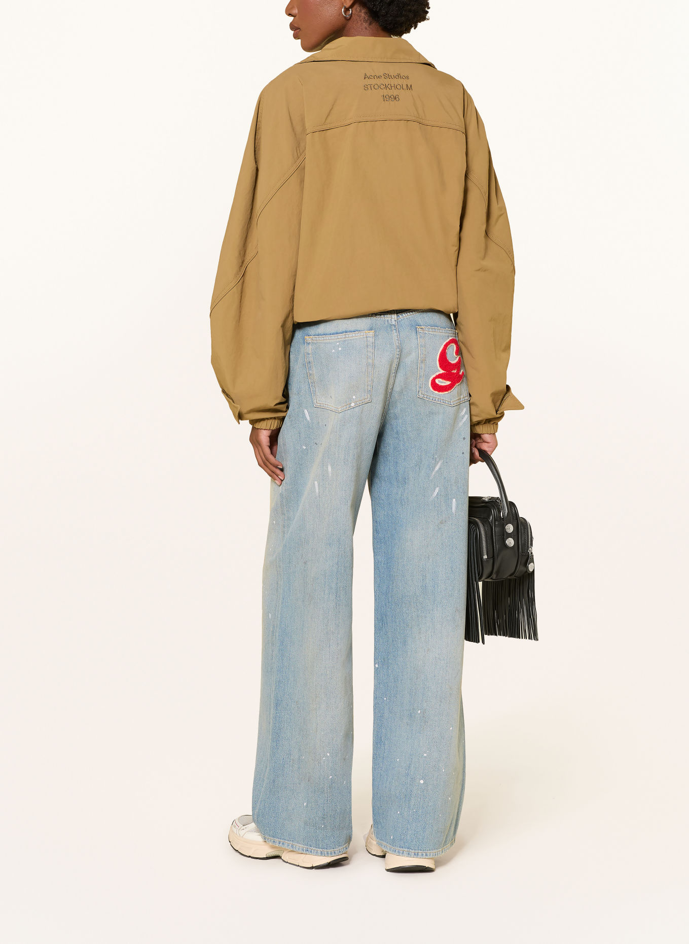 GOLDEN GOOSE Jean wide leg: 50100 BLUE