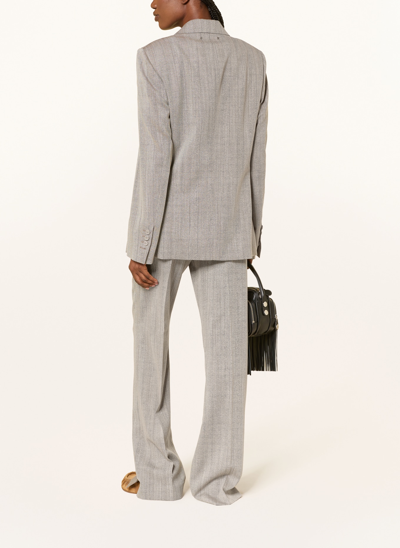 GOLDEN GOOSE Spodnie typu Marlena JOURNEY: SZARY