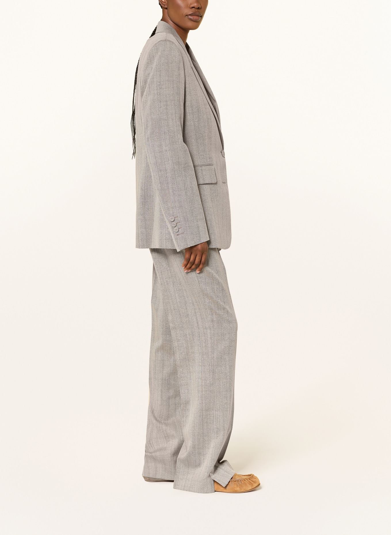 GOLDEN GOOSE Spodnie typu Marlena JOURNEY: SZARY