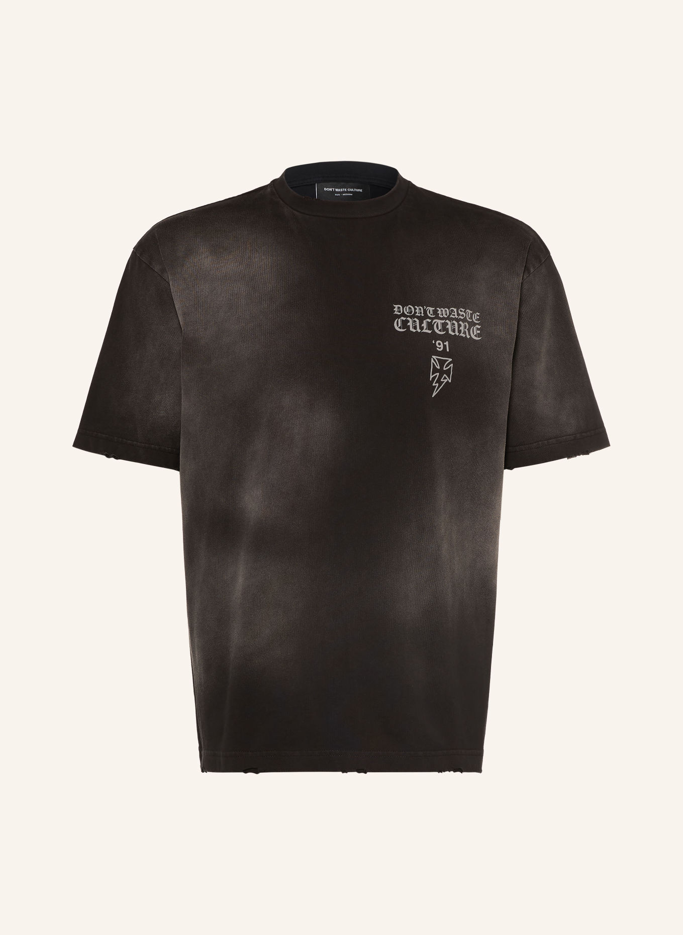 don't waste culture T-Shirt THUNDER: SCHWARZ