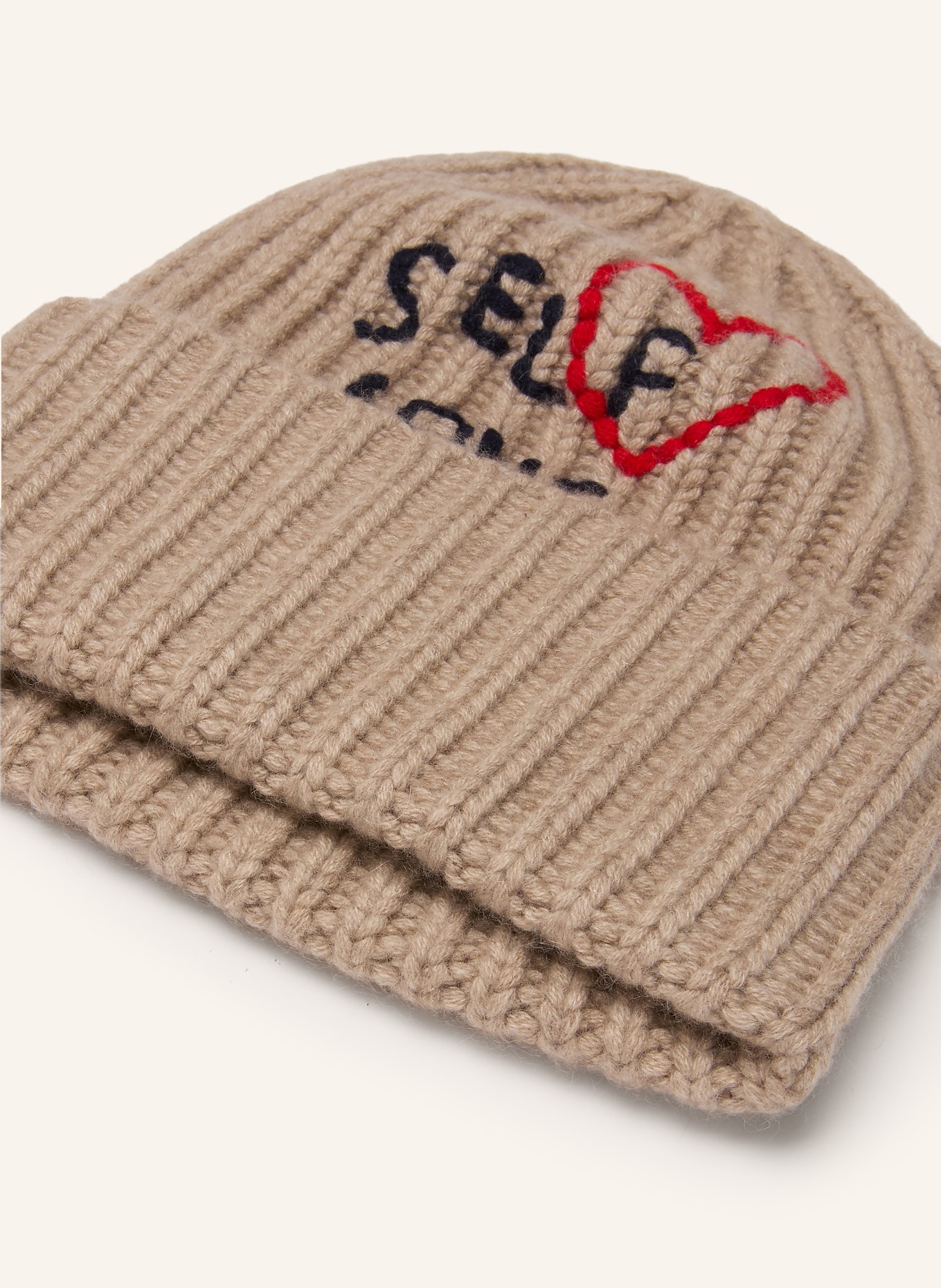 HURRAY Cashmere-Mütze: BEIGE