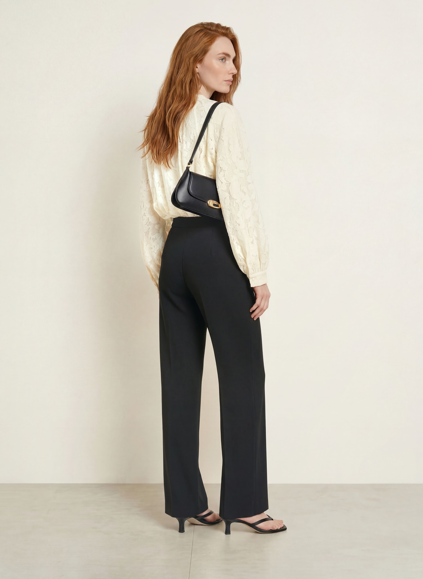 ELENA MIRO Marlenehose: SCHWARZ