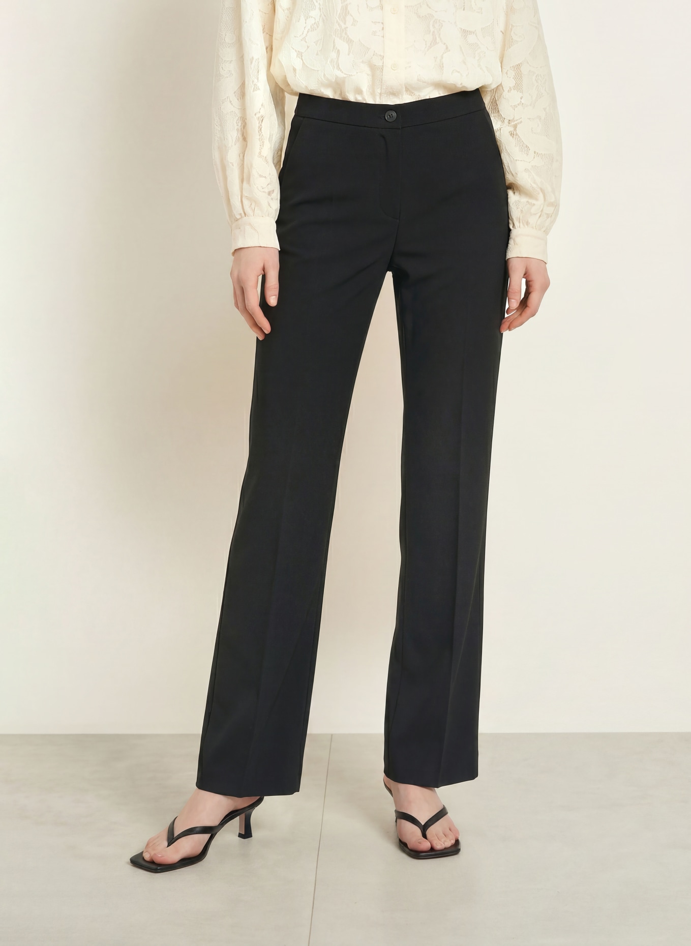 ELENA MIRO Marlenehose: SCHWARZ