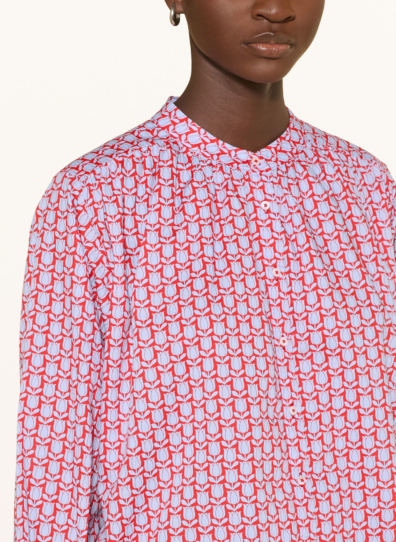 TONNO & PANNA Blouse: LIGHT BLUE / RED