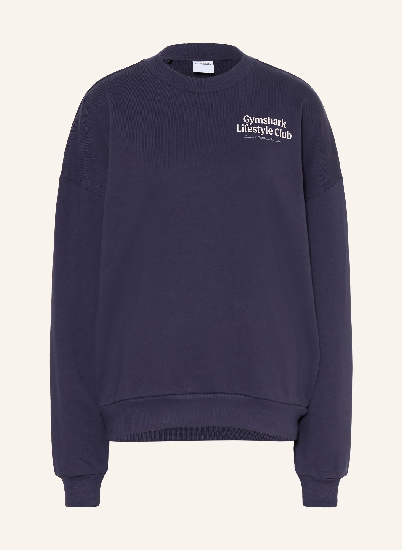 GYMSHARK Sweatshirt LIFESTYLE CLUB: DUNKELBLAU