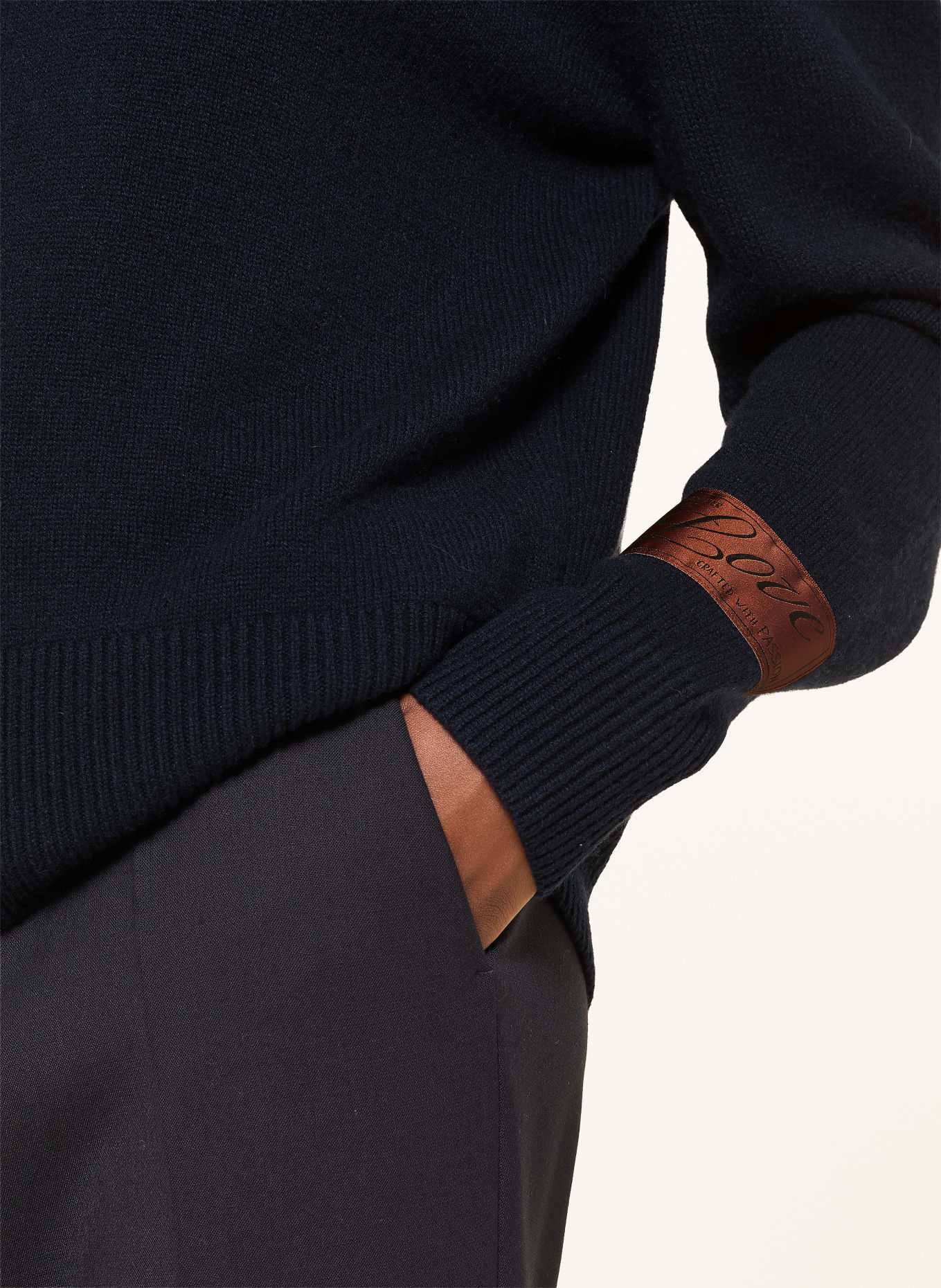 DOROTHEE SCHUMACHER Trui MODERN STATEMENTS met kasjmier: DONKERBLAUW