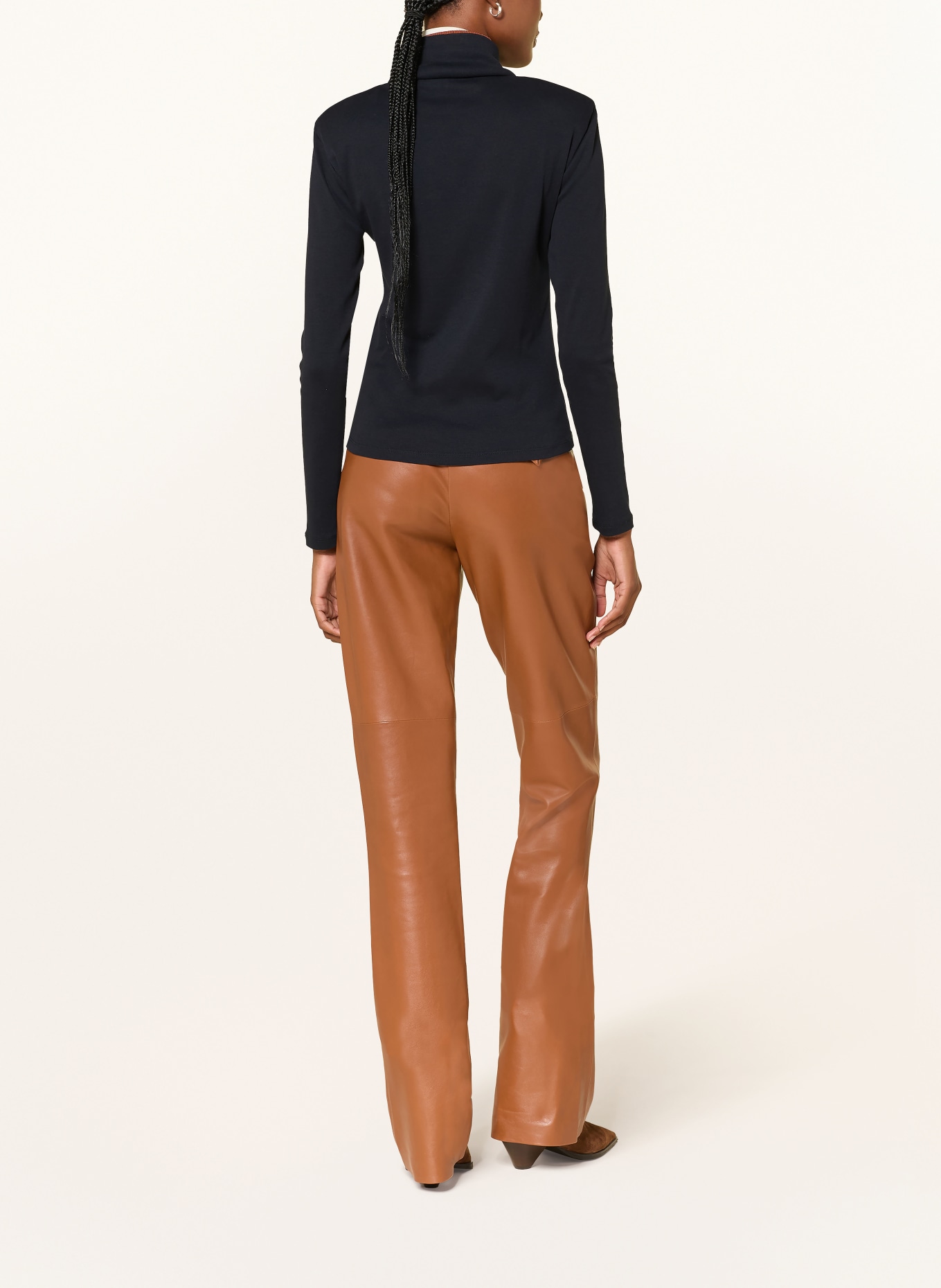 DOROTHEE SCHUMACHER Tricou cu guler rulat COLORFUL FAVORITES: ALBASTRU ÎNCHIS / MARO / BEJ
