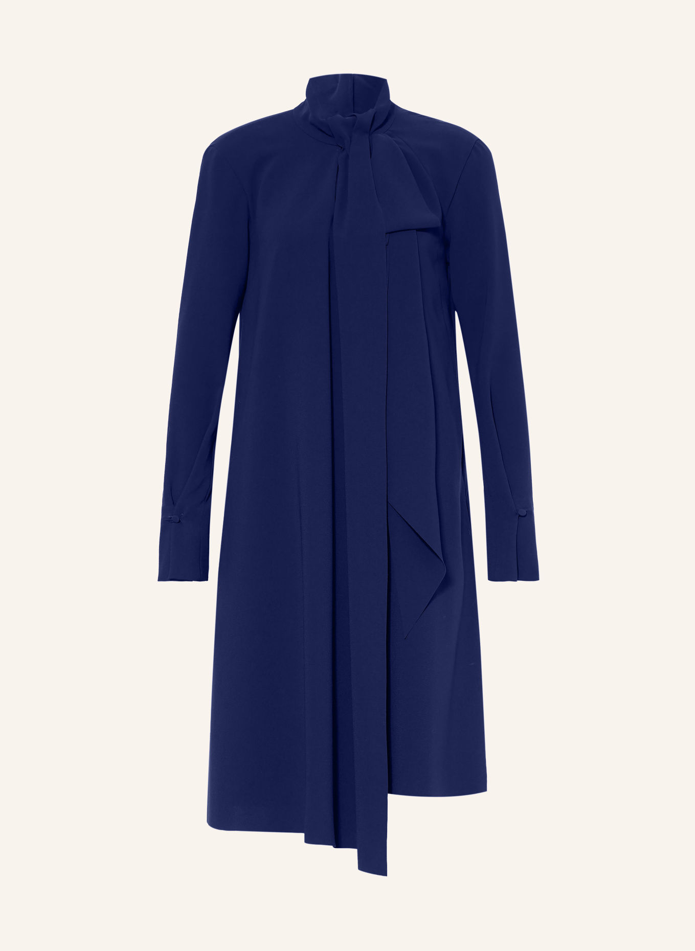 DOROTHEE SCHUMACHER Cocktailkleid STATEMENT DRAPE mit Schluppe: DUNKELBLAU