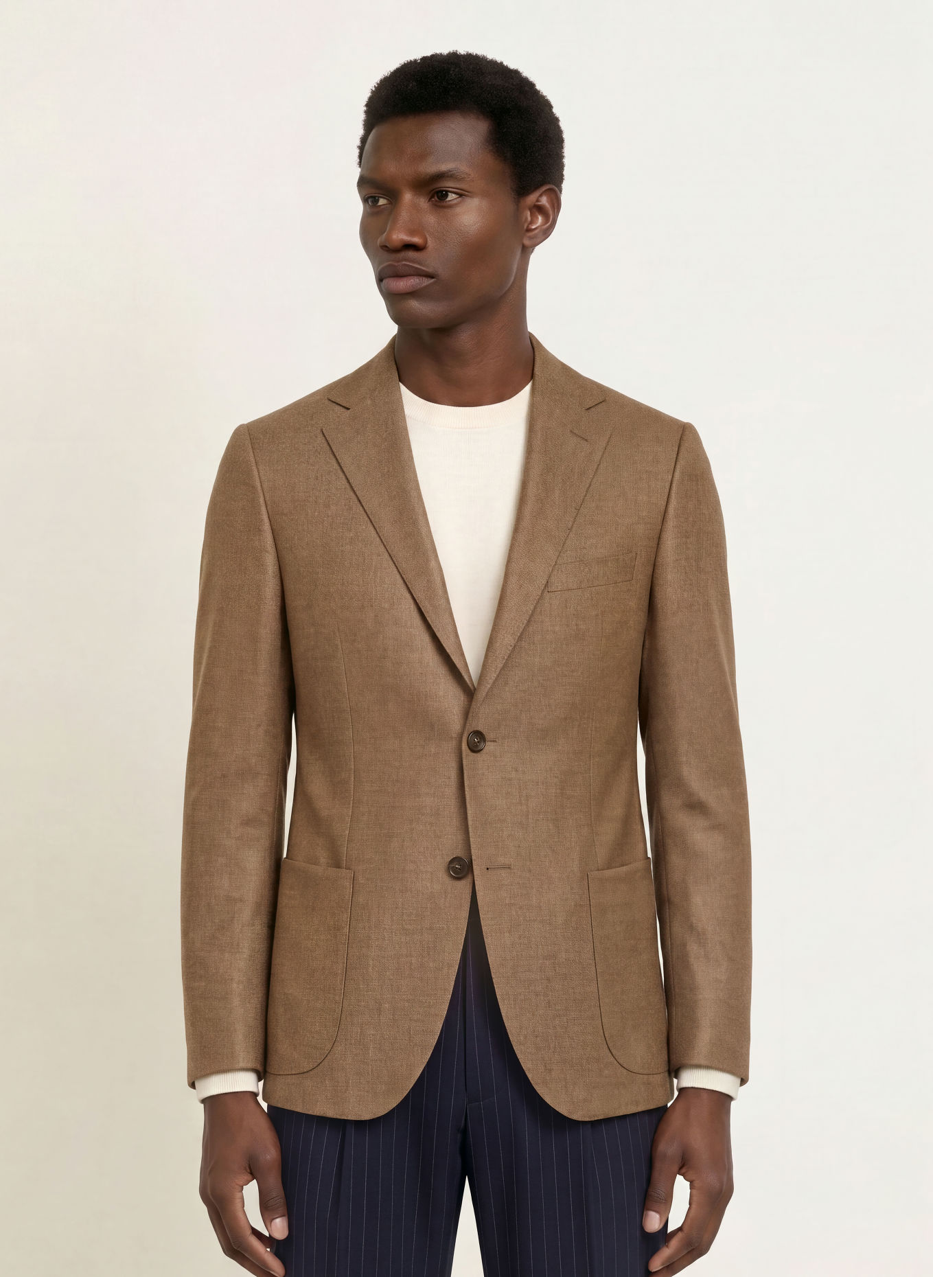 DRESSLER Veston coupe classique: BEIGE